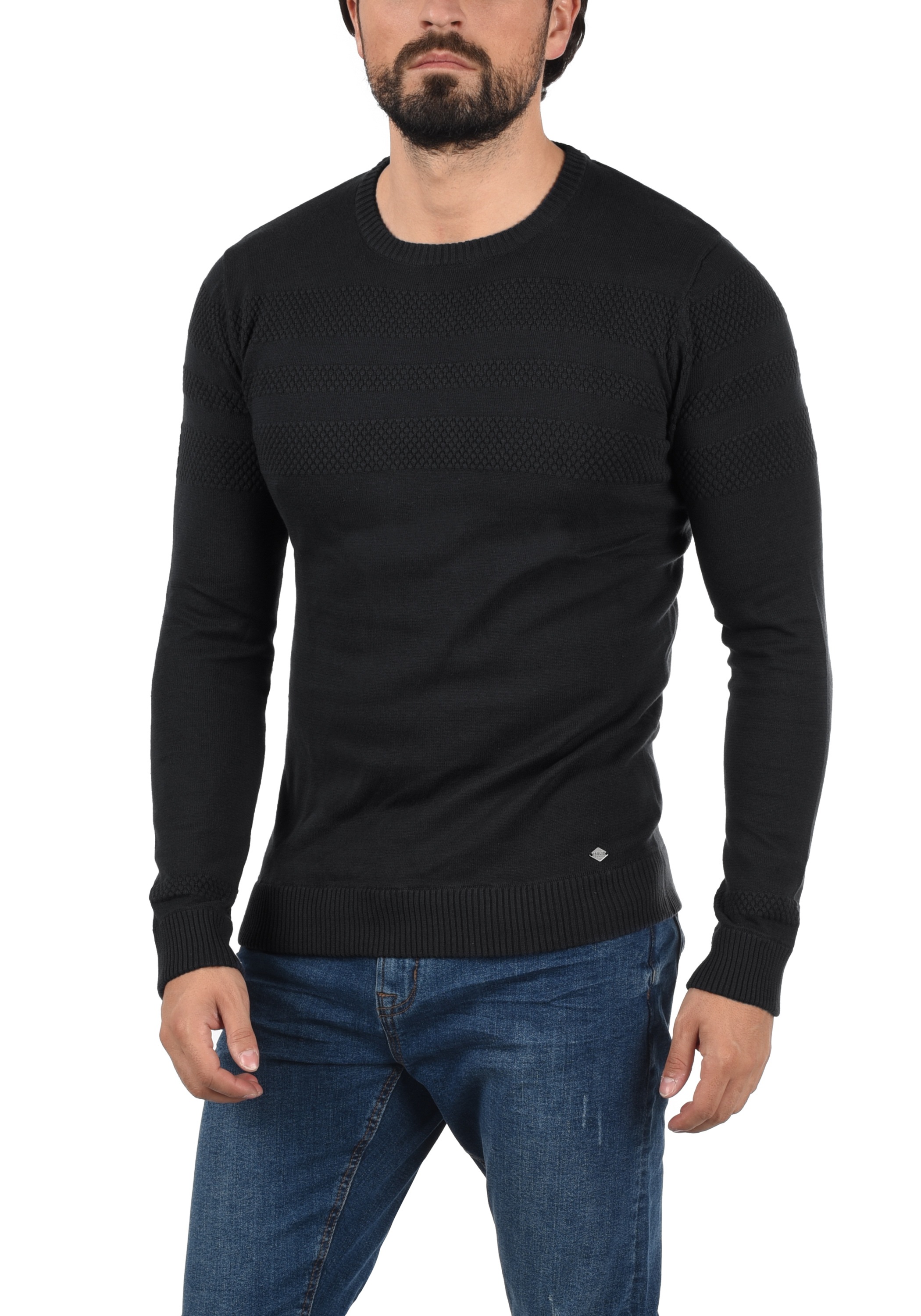 !Solid Strickfleece-Pullover »Strickpullover SDBarima«