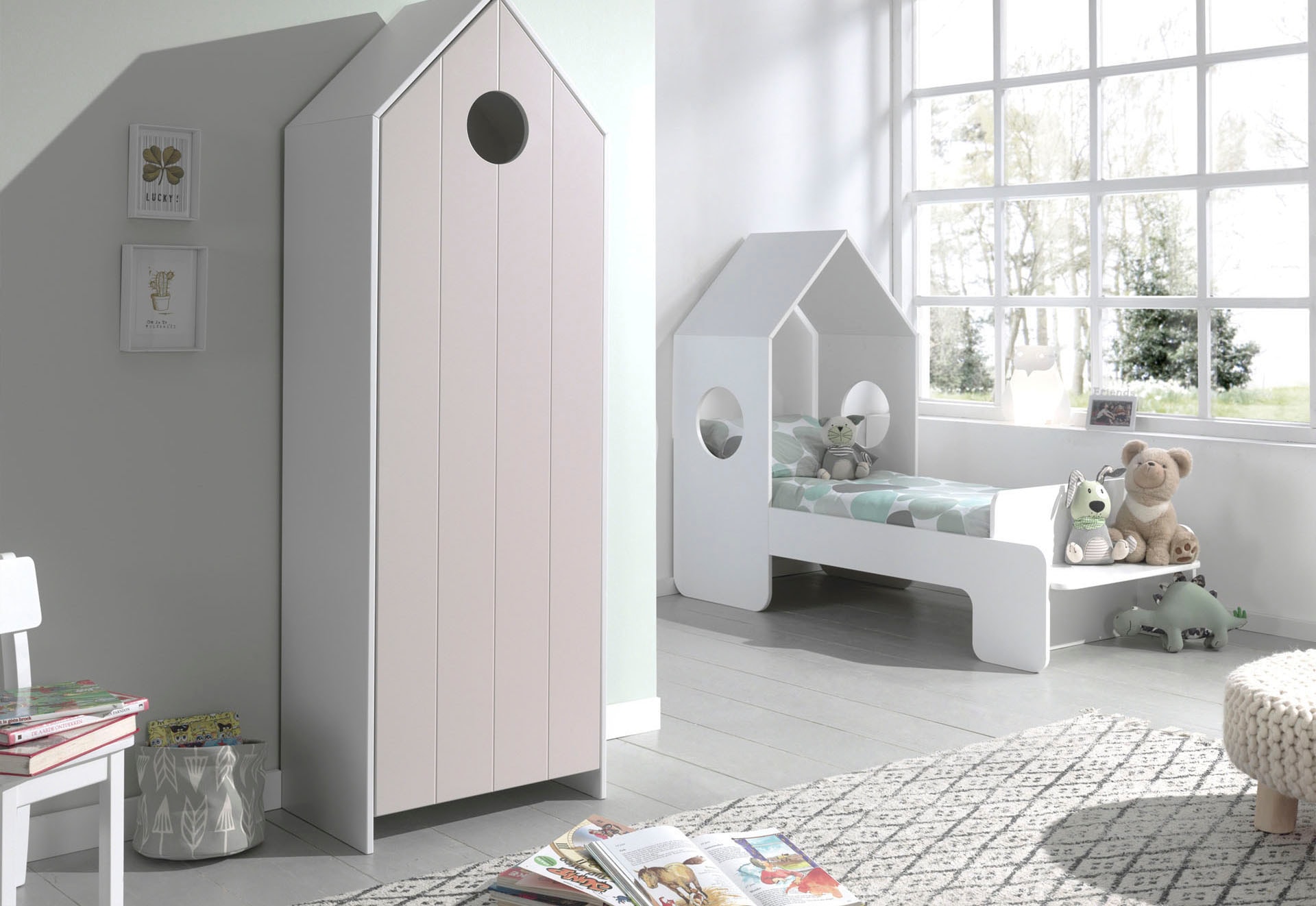 Vipack Drehtürenschrank »Casami, mit Soft-Close, viel Stauraum, TOP modern«, (B/H/T ca. 57,6x171,3x37cm, verschiedene Farben, Strandhaus-Optik), als Kleider-/Wäscheschrank nutzbar, universell einsetzbar