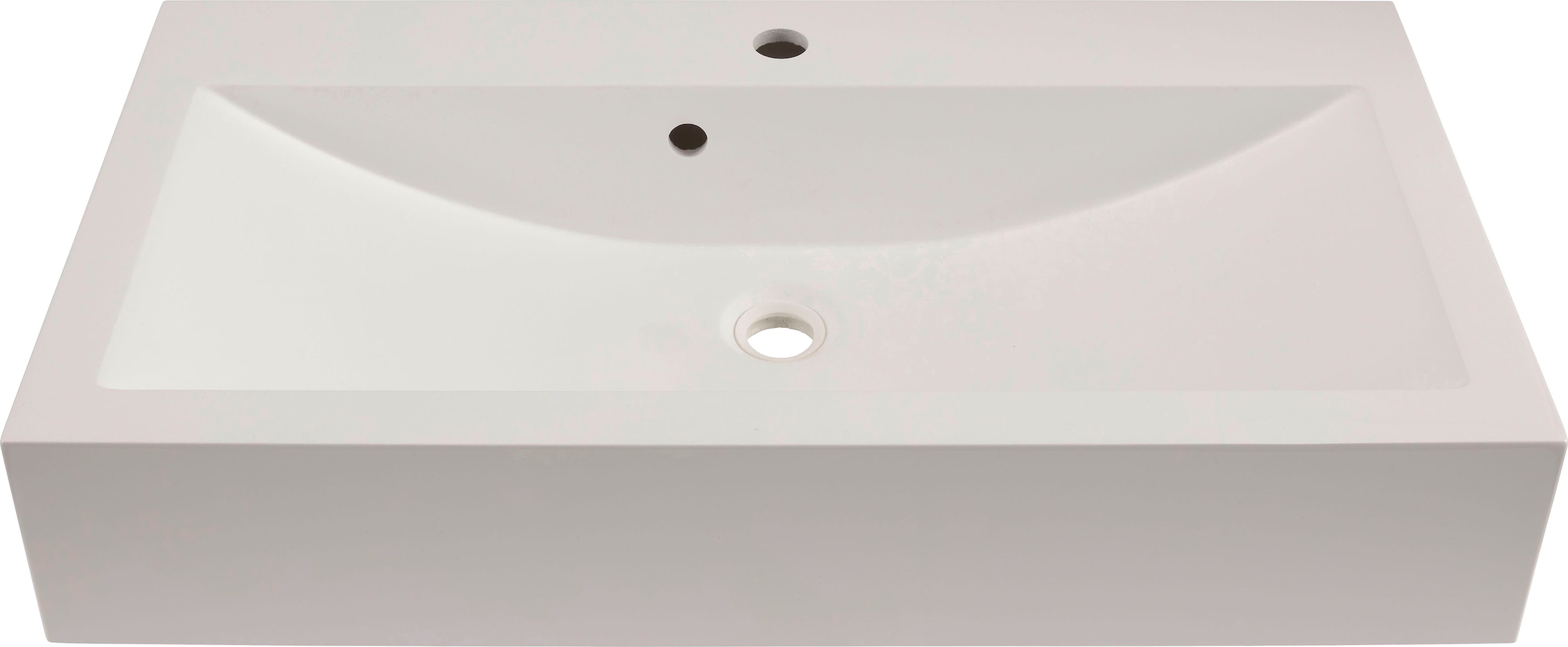 INOSIGN Badmöbel-Set »Riga, 3 teilig, inklusive Keramik-Aufsatzwaschbecken, bestehend aus:«, (Set, 3 St.), Waschtisch-Set, Hängeschrank, Badspiegel
