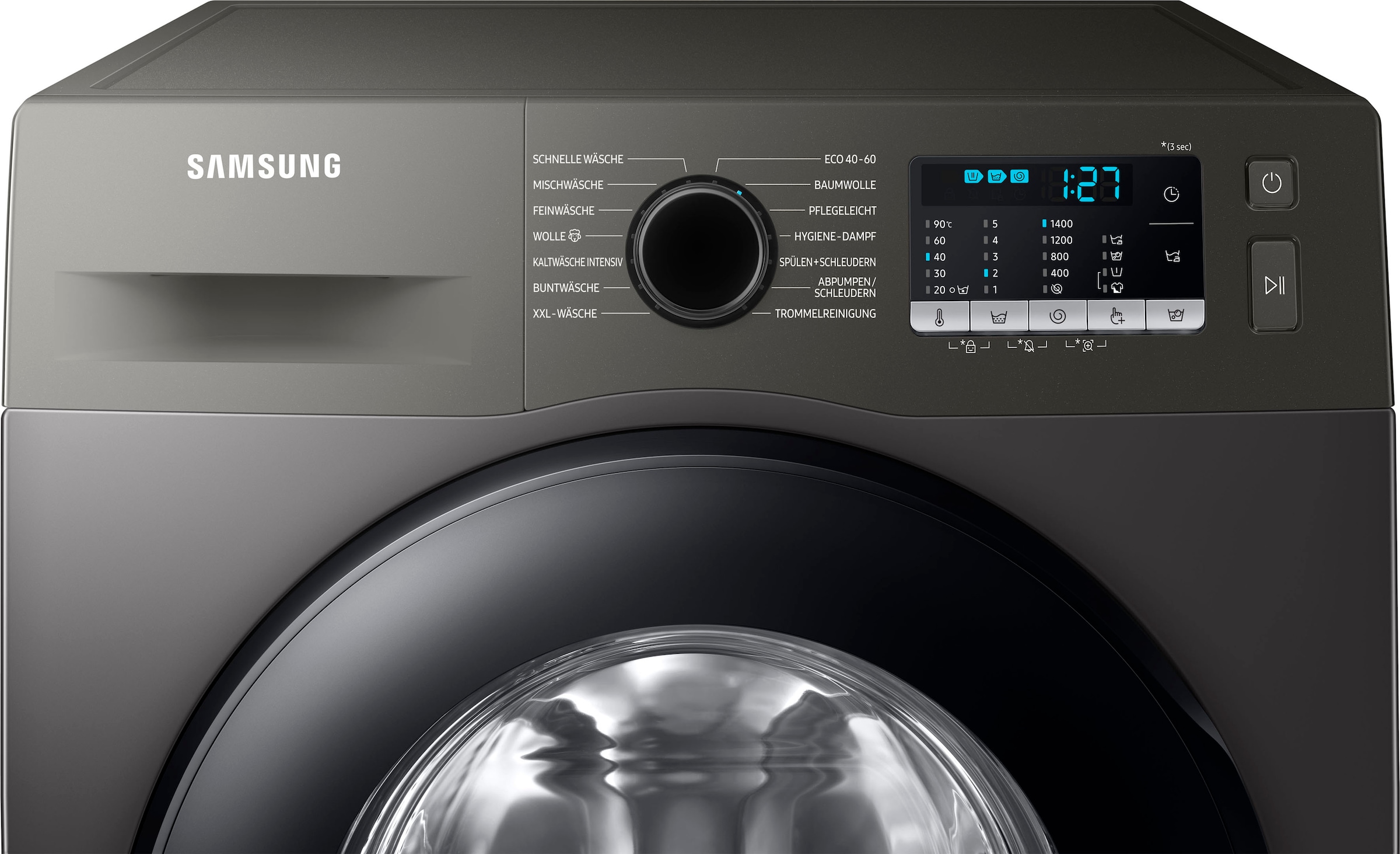 Samsung Waschmaschine »WW70TA049AX«, 7 INOX, 1400 FleckenIntensiv-Funktion kg, WW70TA049AX, bei WW5000T /min, OTTO U