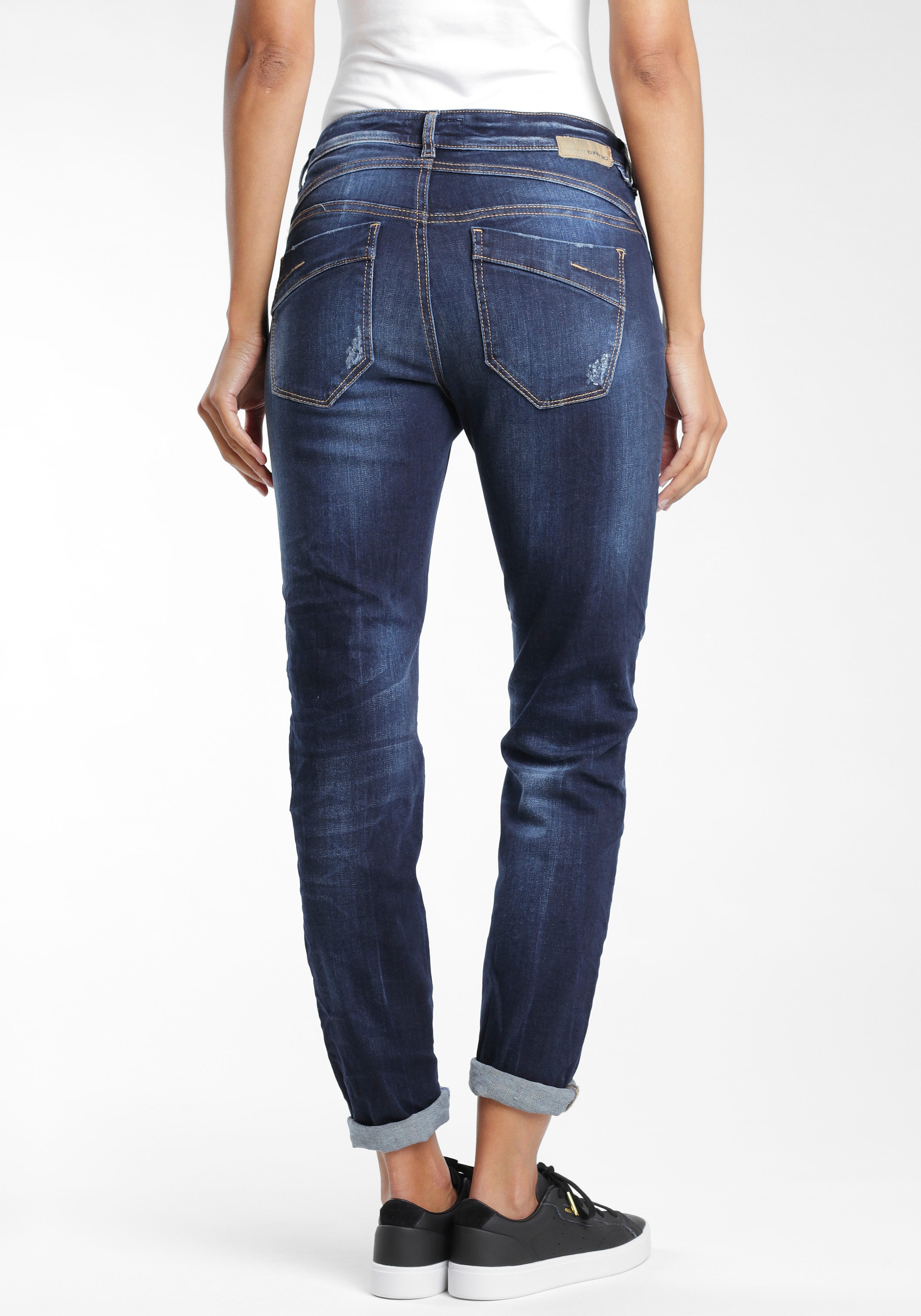GANG Straight-Jeans »Rubinia«, mit Used-Effekten