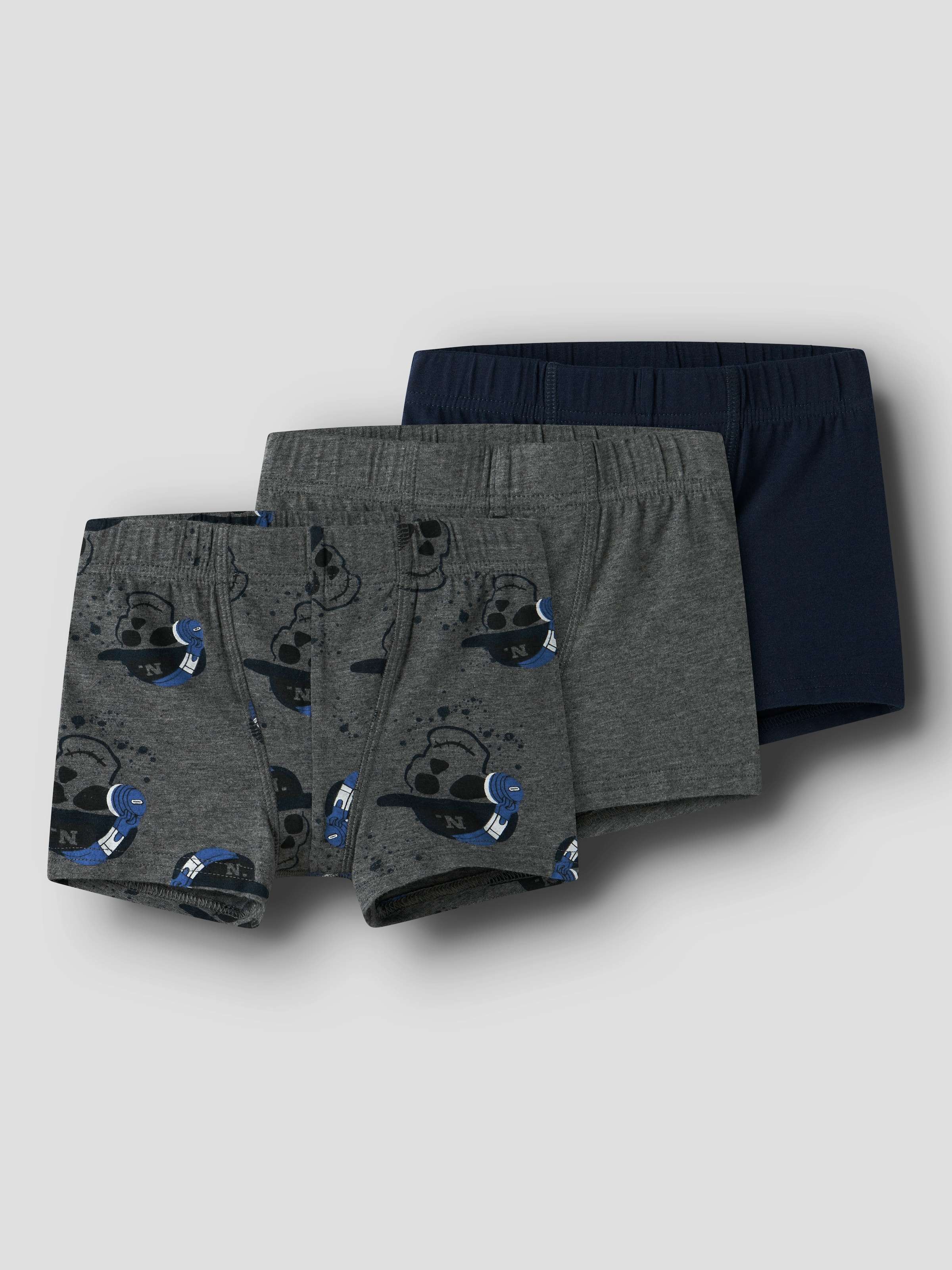 Name It Trunk »NMMTIGHTS 3P DARK GREY MEL SKULL NOOS«, (Packung, 3 St.)