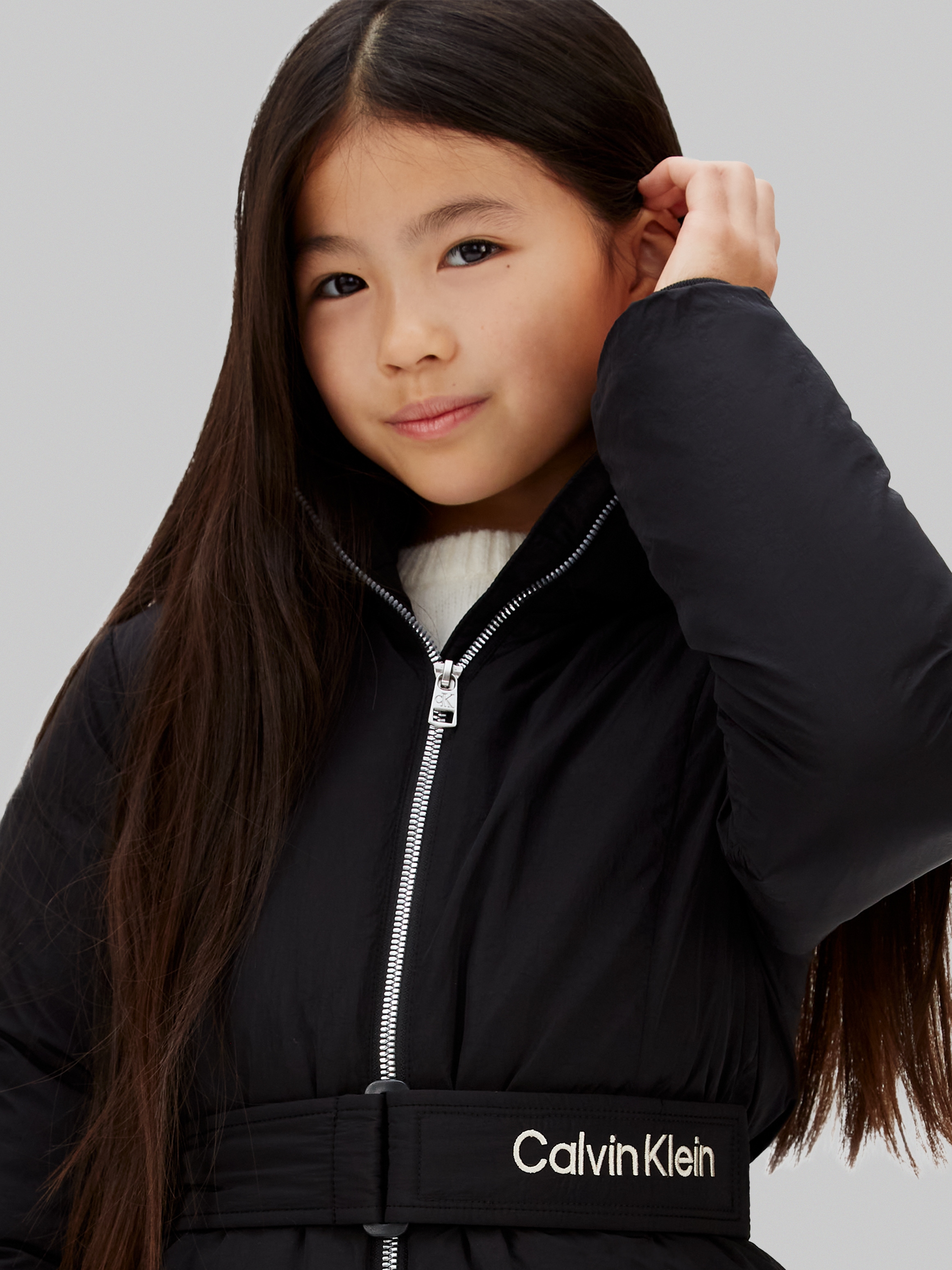 Calvin Klein Jeans Steppmantel »CLASSIC BELTED COAT«, für Kinder bis 16 Jahre, mit Gürtel
