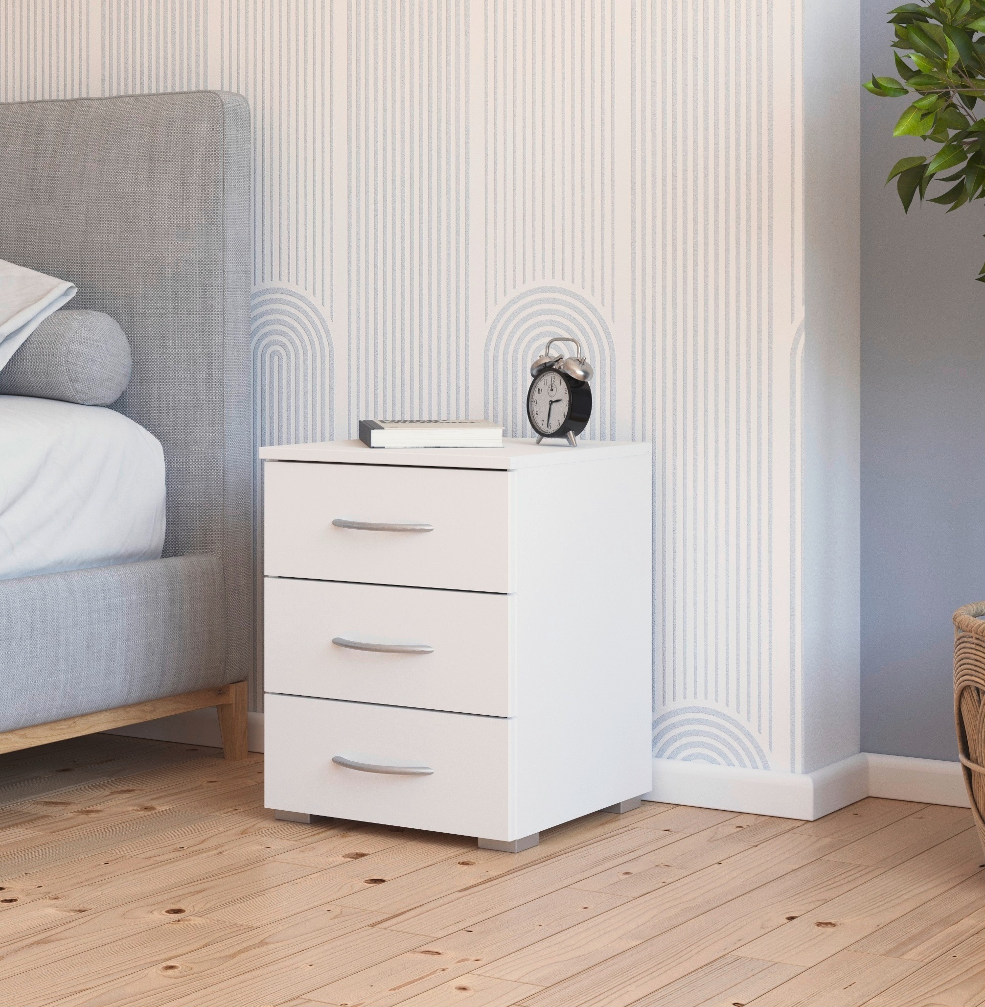 rauch Nachtkommode »Nachttisch Nachtkonsole Beistelltisch Kommode Sideboard TORRENT«, mit 2 geräumigen Schubkästen, Breite 40 cm MADE IN GERMANY