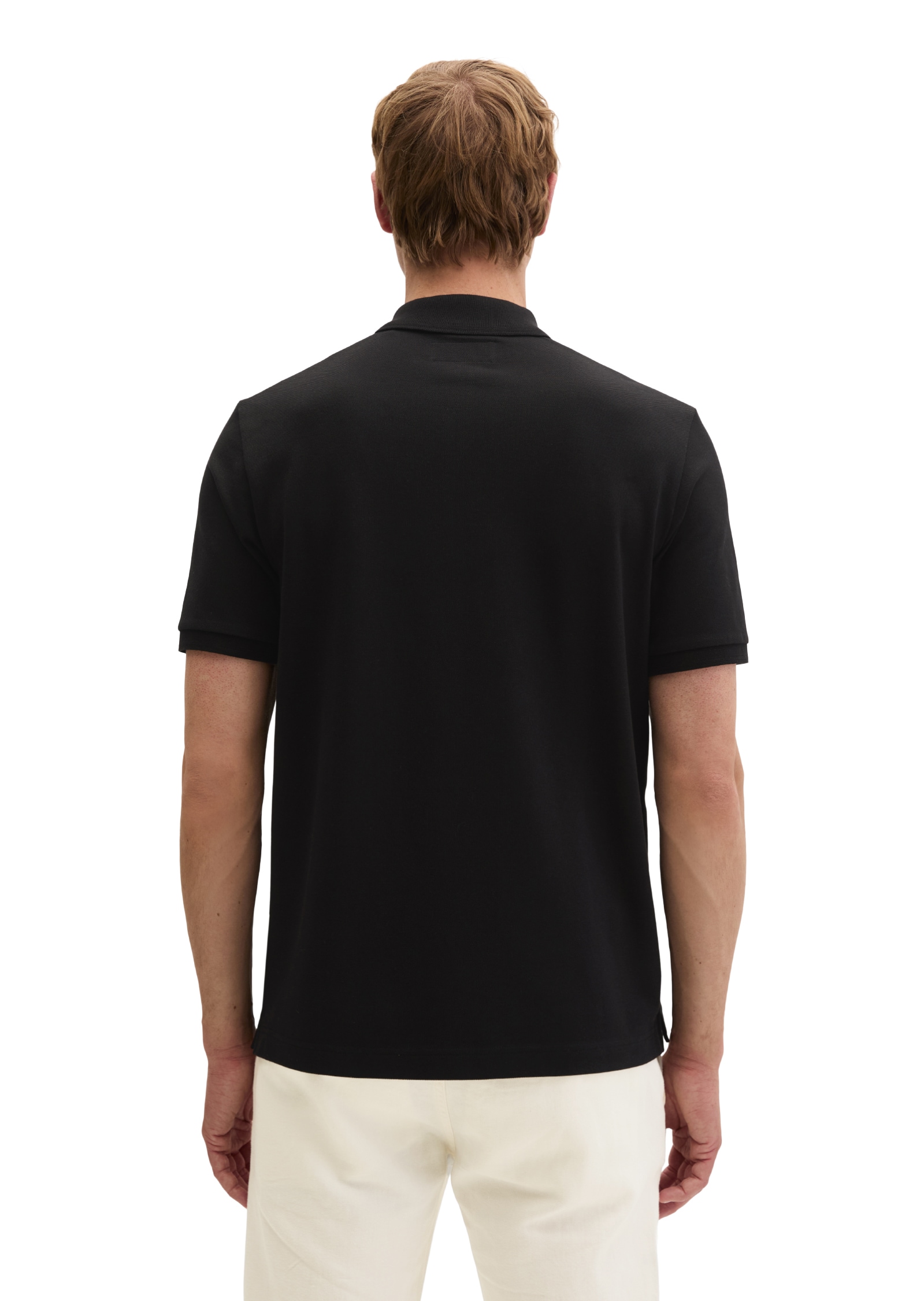 Marc O'Polo Poloshirt Piqué slim aus mittelschwerem Bio-Baumwoll-Viskose-Mix