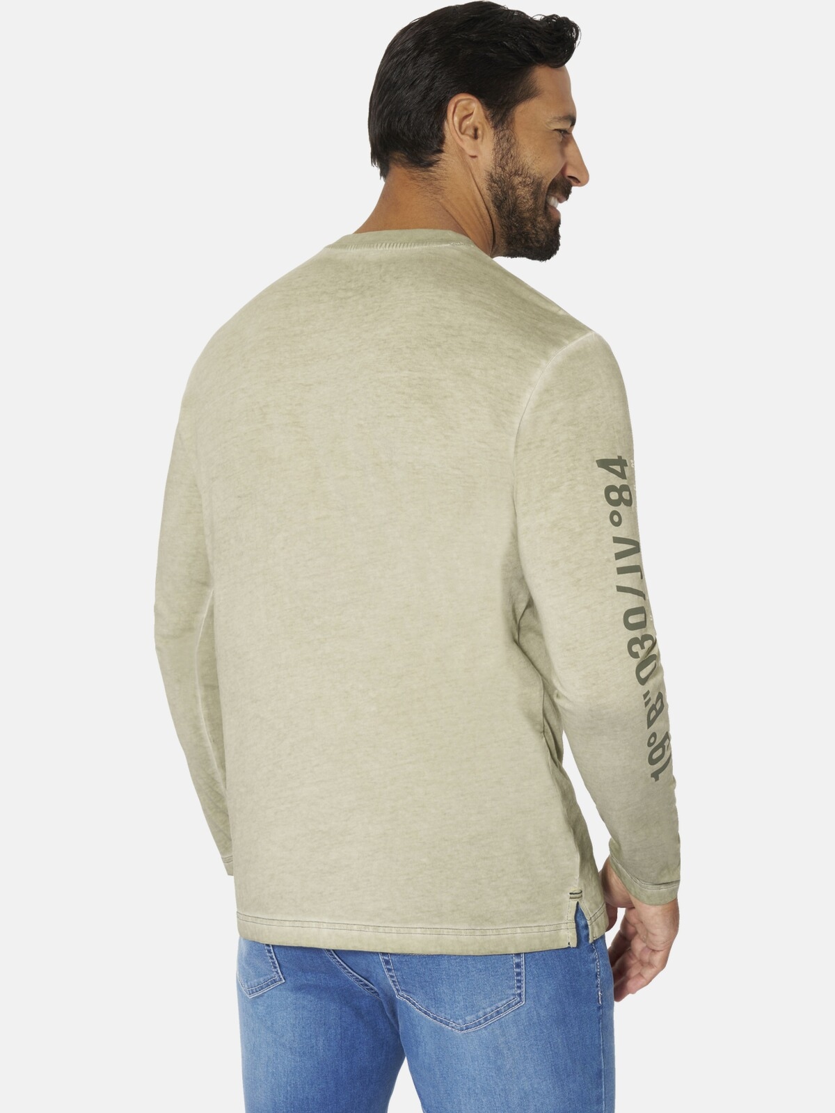 Jan Vanderstorm Langarm-Poloshirt »Langarmshirt JASIR«