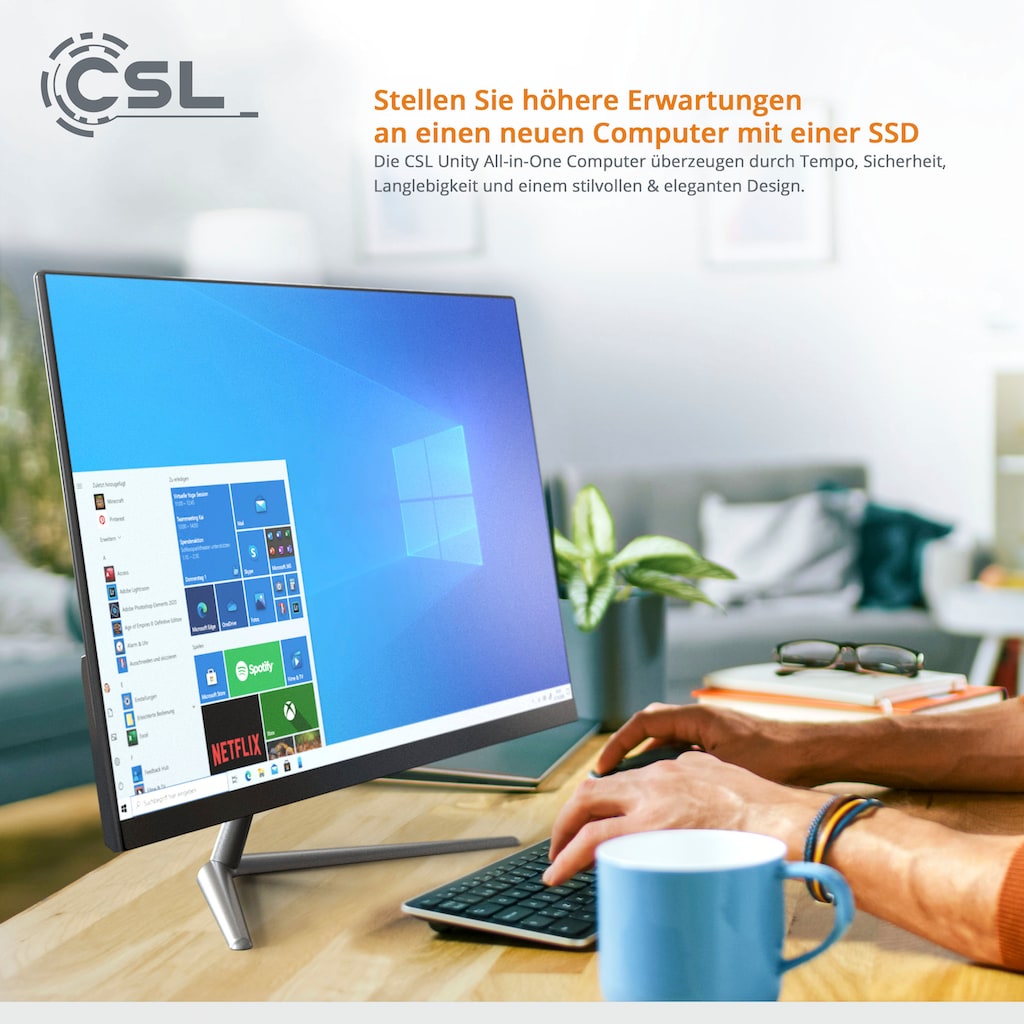 CSL All-in-One PC »Unity F24-GLS mit Windows 10 Pro«