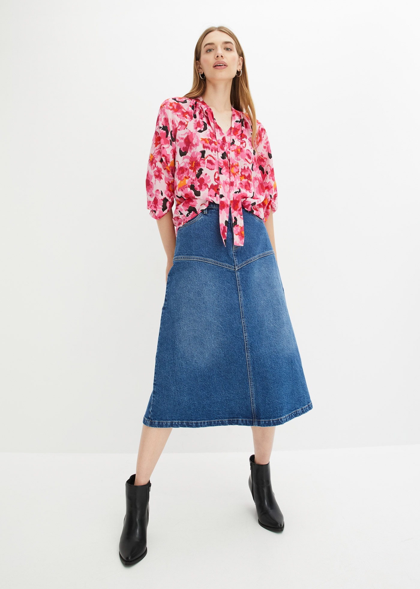 bonprix Langarmbluse