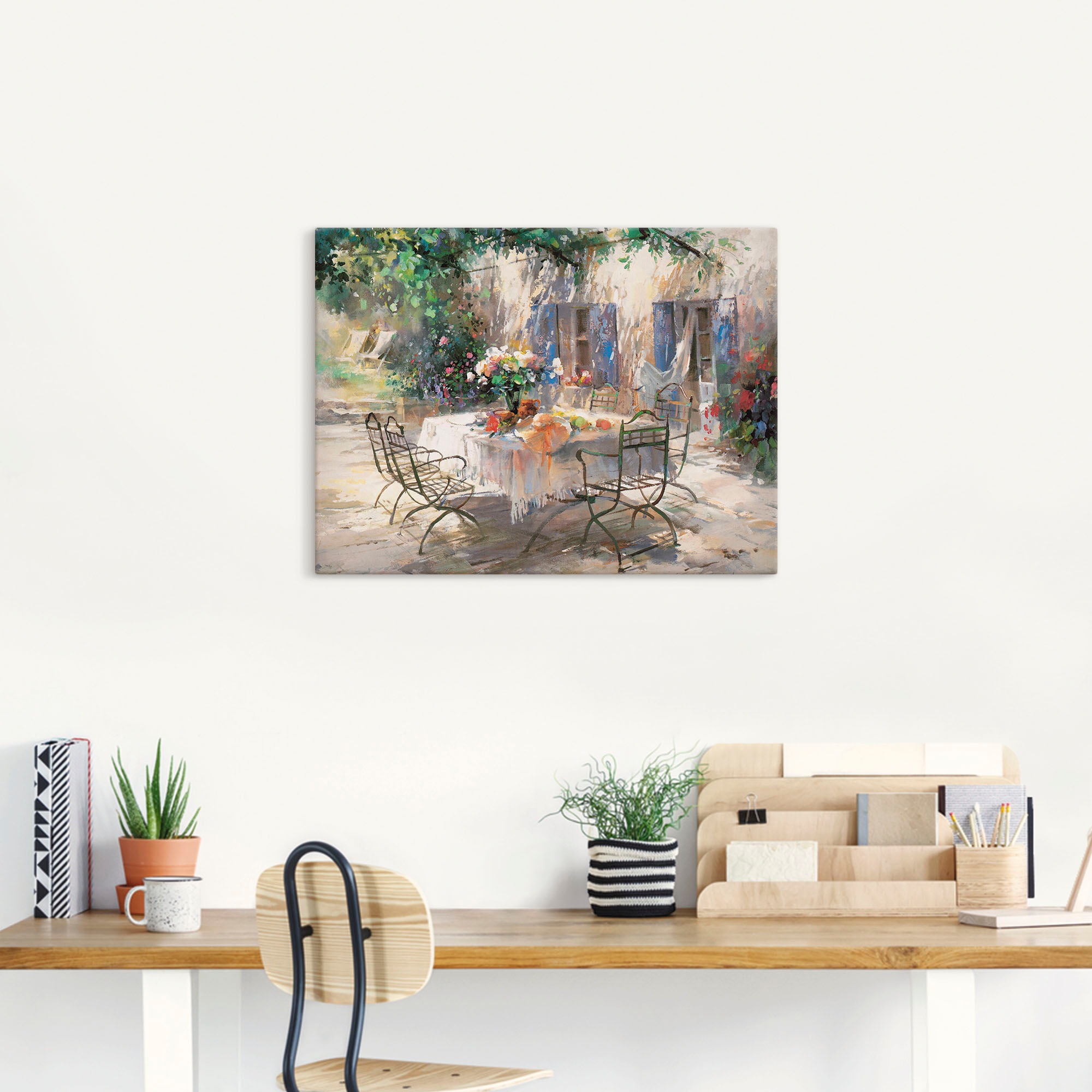 Artland Wandbild »Schatten Garten«, Garten, (1 St.), als Leinwandbild, Poster, Wandaufkleber in verschied. Größen