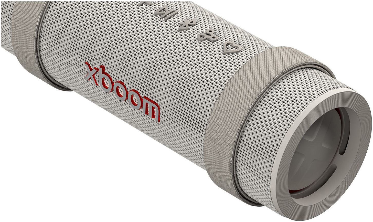LG Bluetooth-Speaker »xboom GRAB« 1.1 (Bluetooth Apple Siri | Beleuchtungseffekte | EQ Modi | Extra Bass | Google Assistant | Lautstärkeanpassung | Multipoint Anbindung | Wireless Party Connect 30 W)