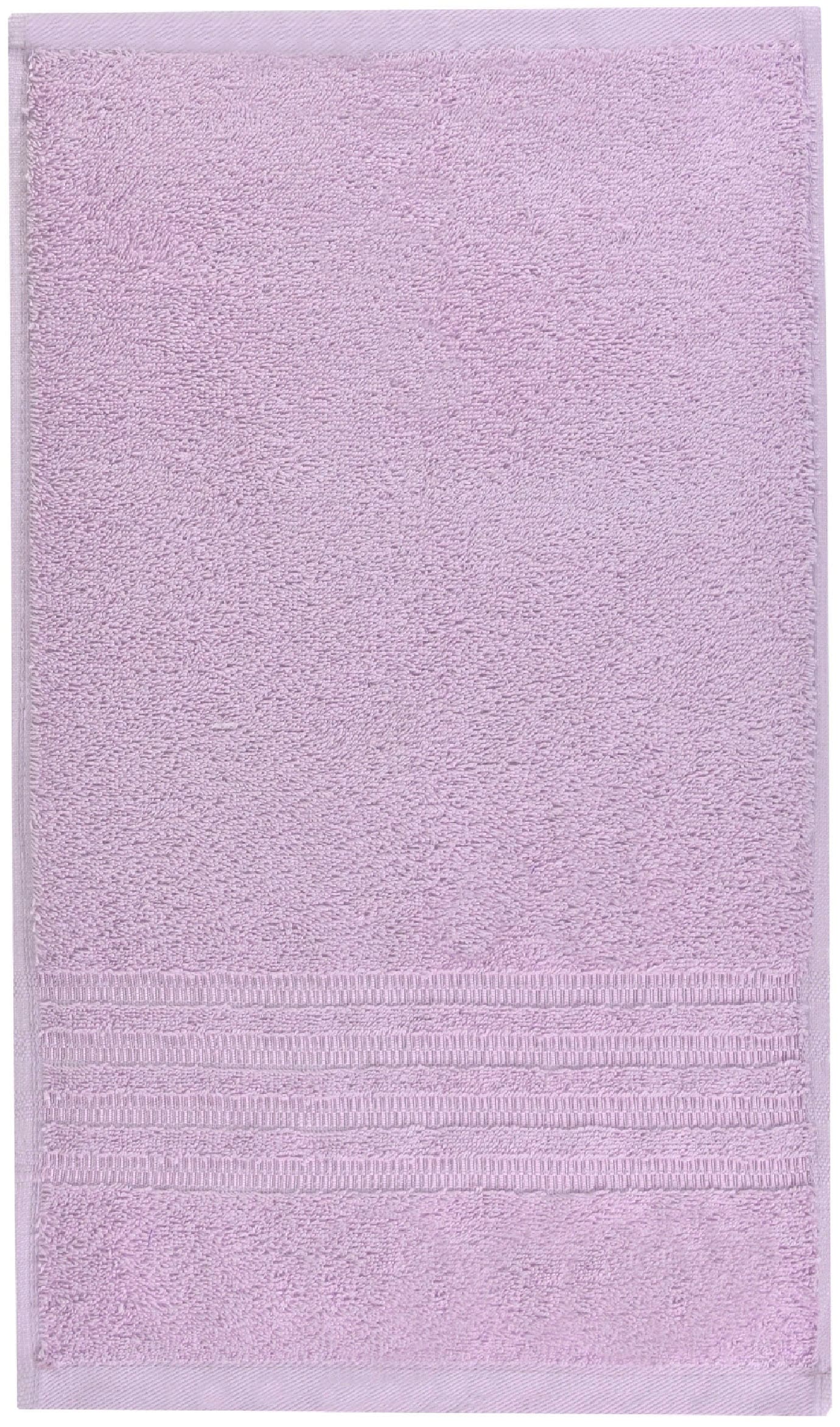 Schiesser Gästehandtücher »Milano aus 100% Baumwolle mit eleganter Bordüre in Hoch-Tief-Optik«, (Set, 5 St., 5er Set Gästehandtücher 30 x 50 cm), Made in Green