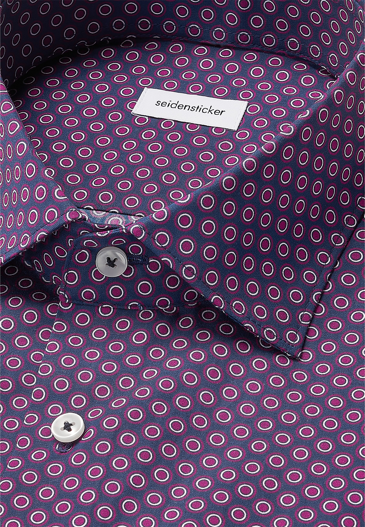 seidensticker Businesshemd »Schwarze Rose«, Regular 1/1 Kentkragen Druck