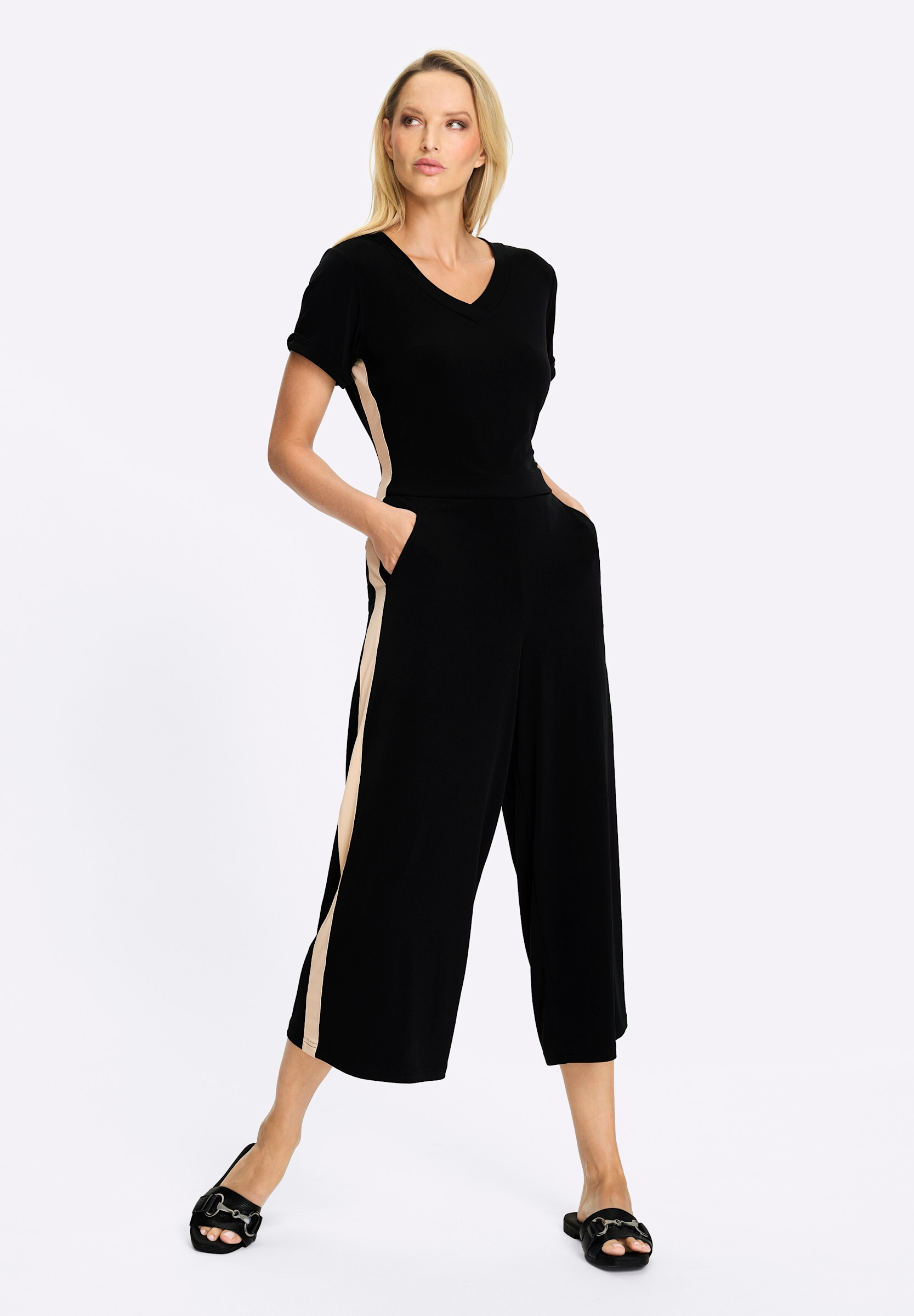 heine Jumpsuit »Jumpsuit Jumpsuit mit seitlichem Einsatz«