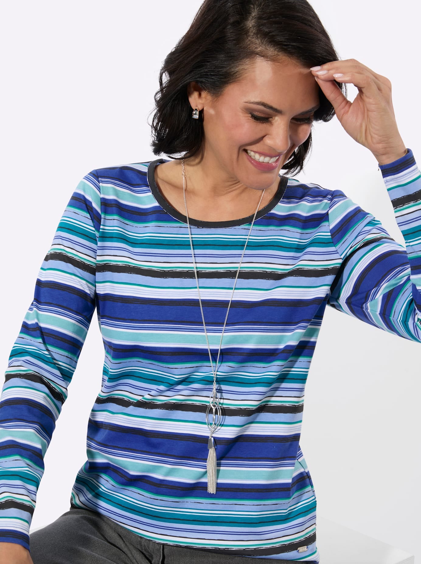 Casual Looks Langarmshirt »Rundhals-Shirt« 1