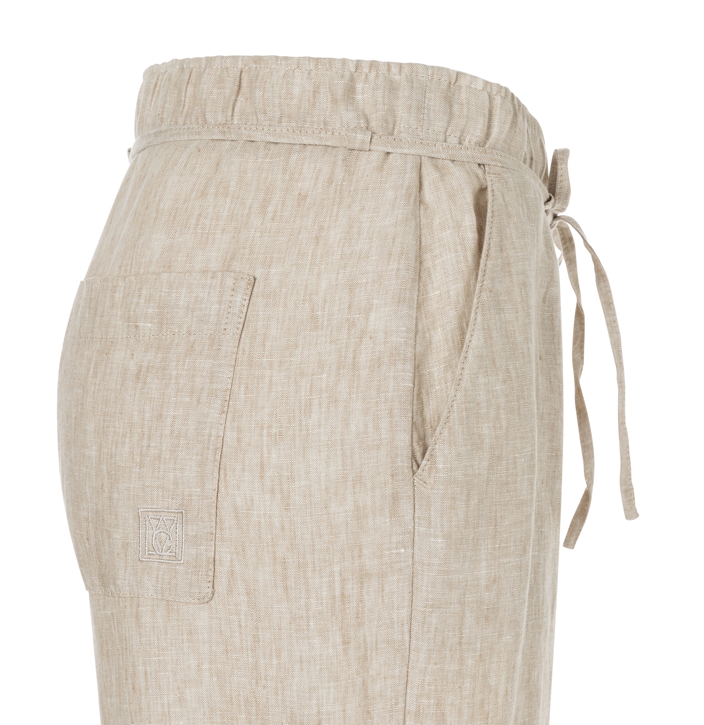 MAC Leinenhose »CHIARA BELT«  Sommerhose Wide Fit, mit geradem, weitem Bein