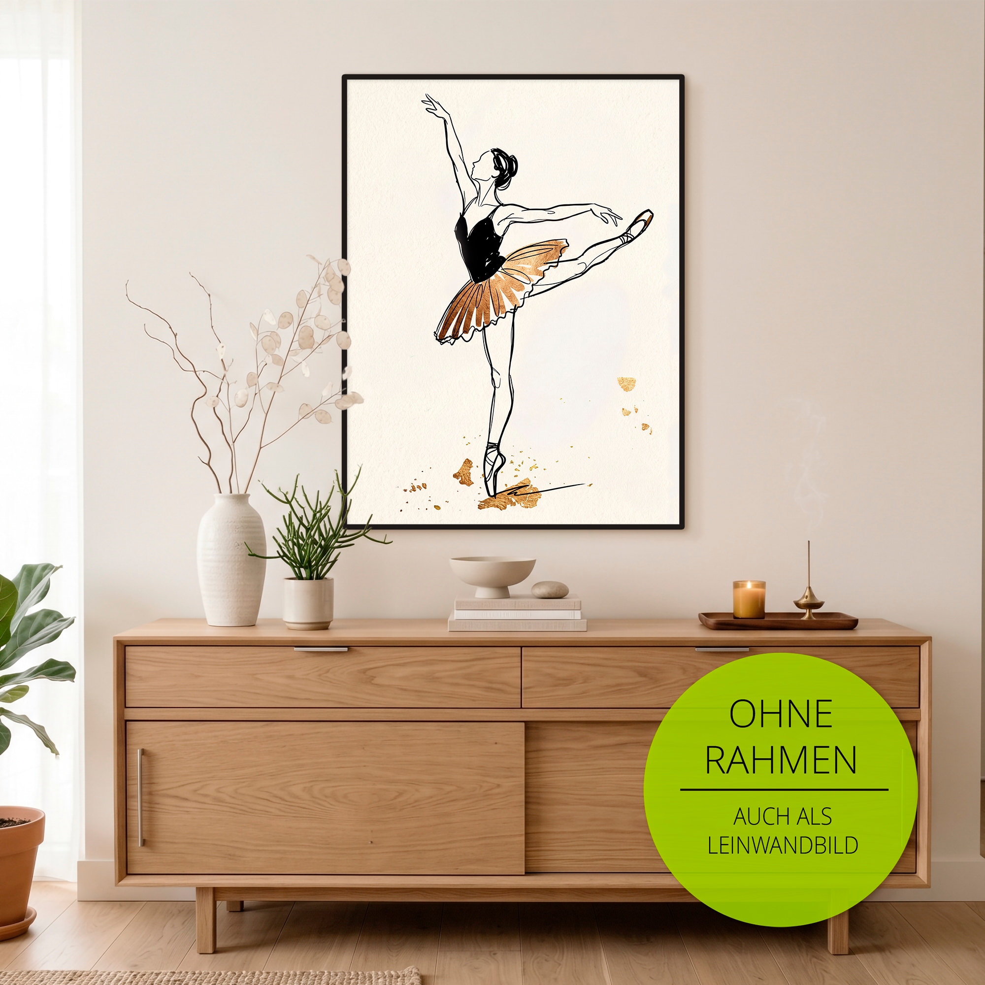OTTO home Wandbild »Ballet II« Tanz 1 Stk. tlg. als Poster oder Leinwandbild in versch. Größen