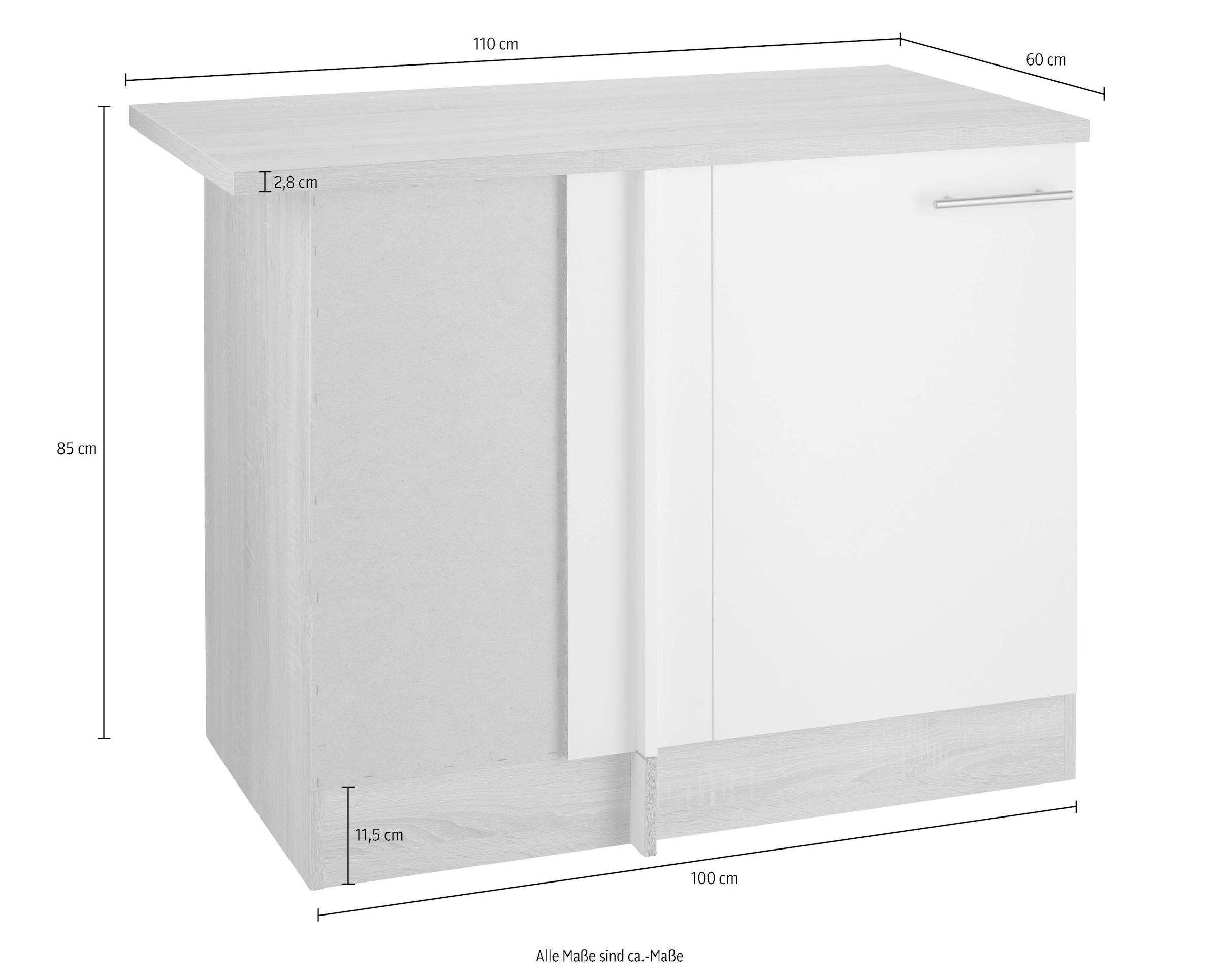 Eckunterschrank OPTIFIT OTTO cm bei 60 x »Kalmar«, Planungsmaß 110