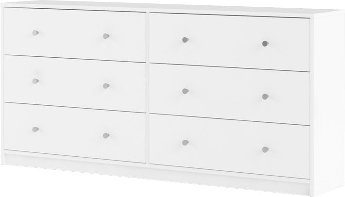 Home affaire Sideboard »May, Aufbewahrung, Schubkastenkommode, Stauraum«, mit 6 Schubladen, Knopfgriffen,Tiefe von 30 cm, Breite 143 cm
