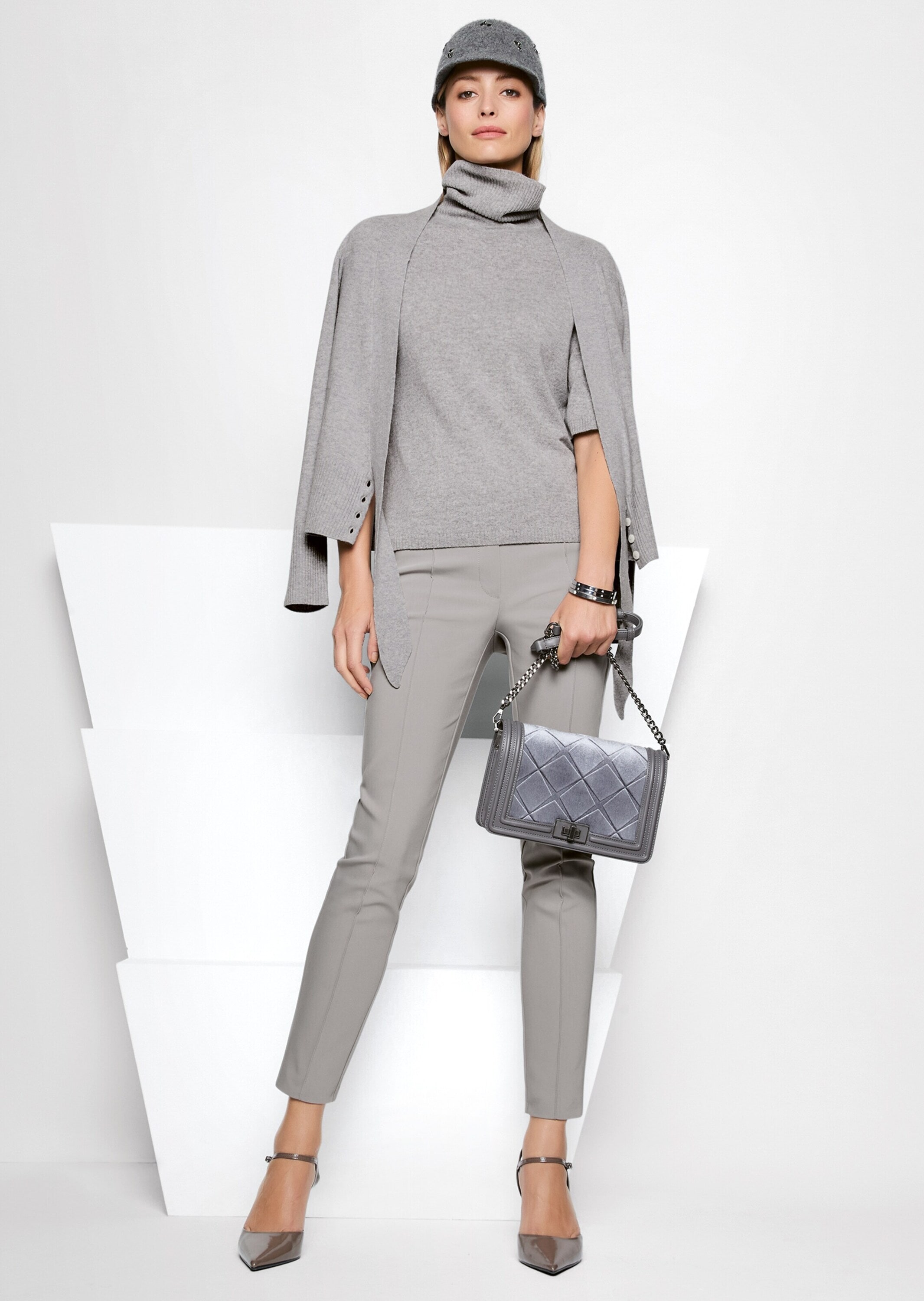 MADELEINE Stoffhose »Hose Schlanke Stretch-Hose mit Biesen«