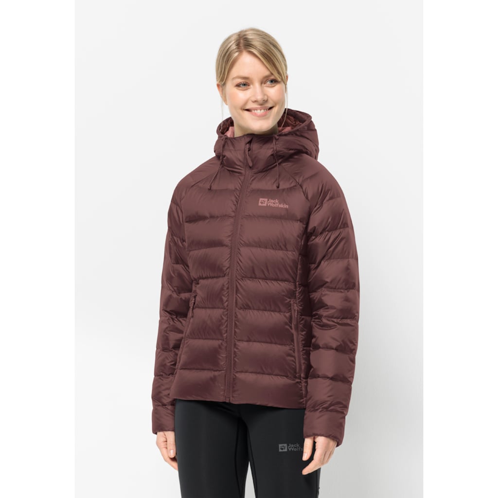 Jack Wolfskin Daunenjacke »NEBELHORN DOWN HOODY W«, mit Kapuze