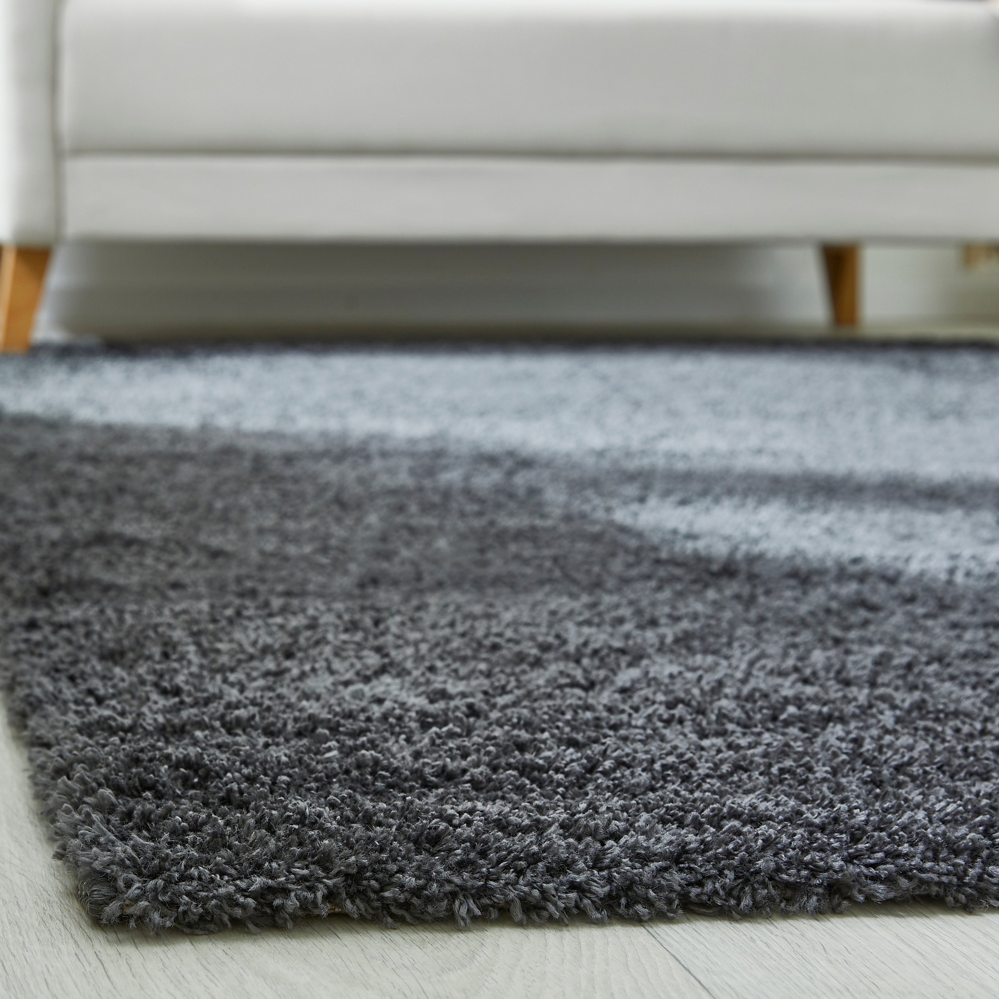 OTTO home Hochflor-Teppich »Canberra« rechteckig 40 mm Höhe Uni Farben, weich & kuschelig, Wohnzimmer, Schlafzimmer