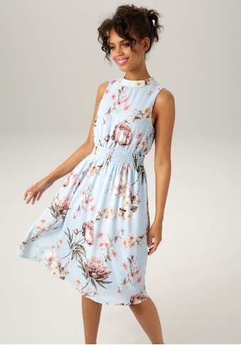 Aniston CASUAL Sommerkleid, mit romantischen, pastellfarben Blumen bedruckt kaufen