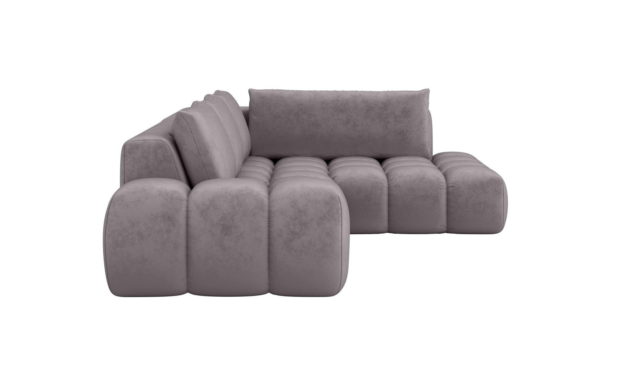 INOSIGN Ecksofa »AZITA klein, L-Form, elegant und bequem Designsofa«, lose Rückenkissen, traumhafte Steppung, Maße B/T/H: 296/176,5/89 cm