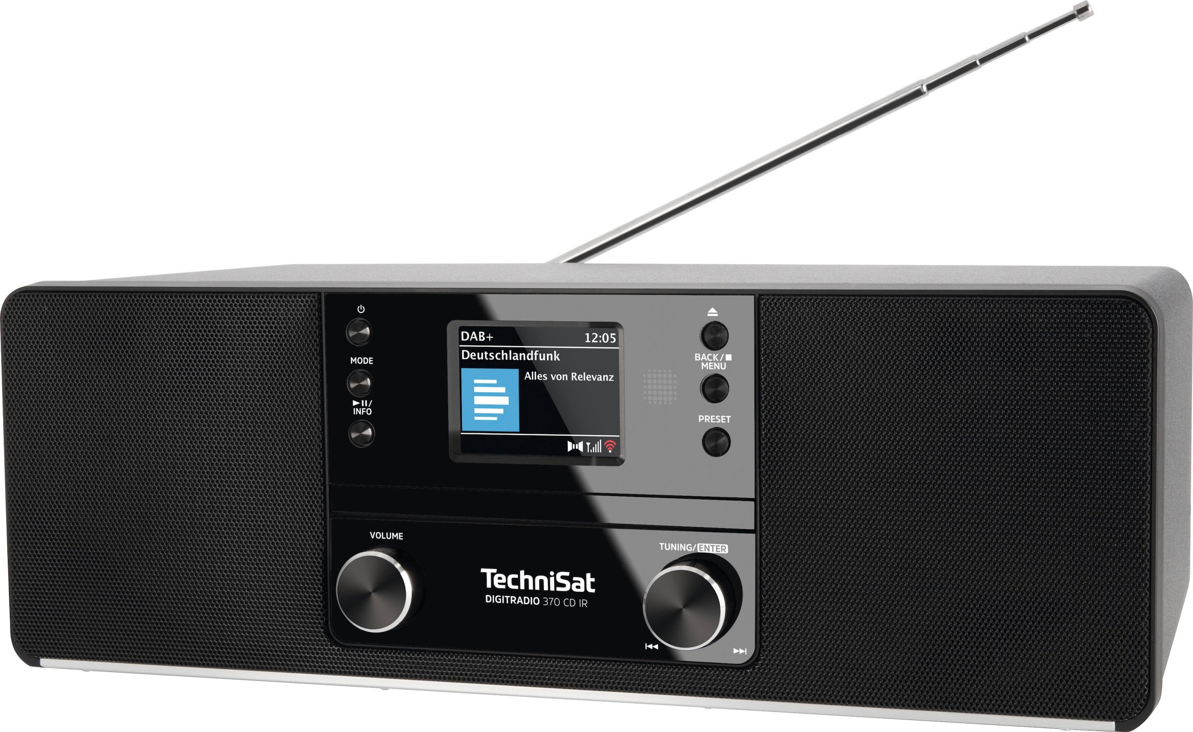 TechniSat Digitalradio (DAB+) »DIGITRADIO 370 CD IR«, (Bluetooth-WLAN UKW mit RDS-Digitalradio (DAB+) 10 W)