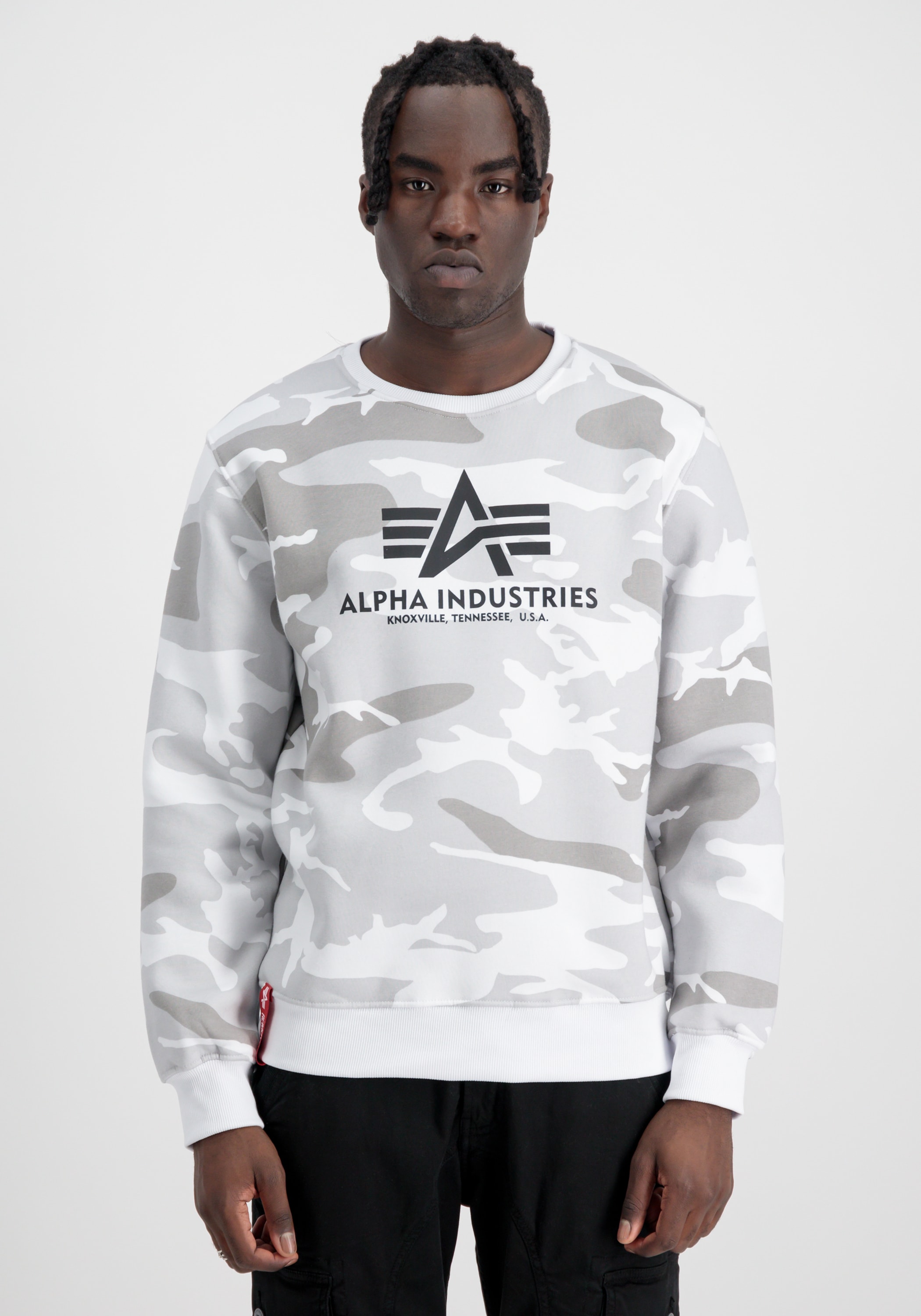 Sweater Camo« Industries bestellen - Basic Sweatshirts Men Sweater Alpha bei OTTO »Alpha Industries online
