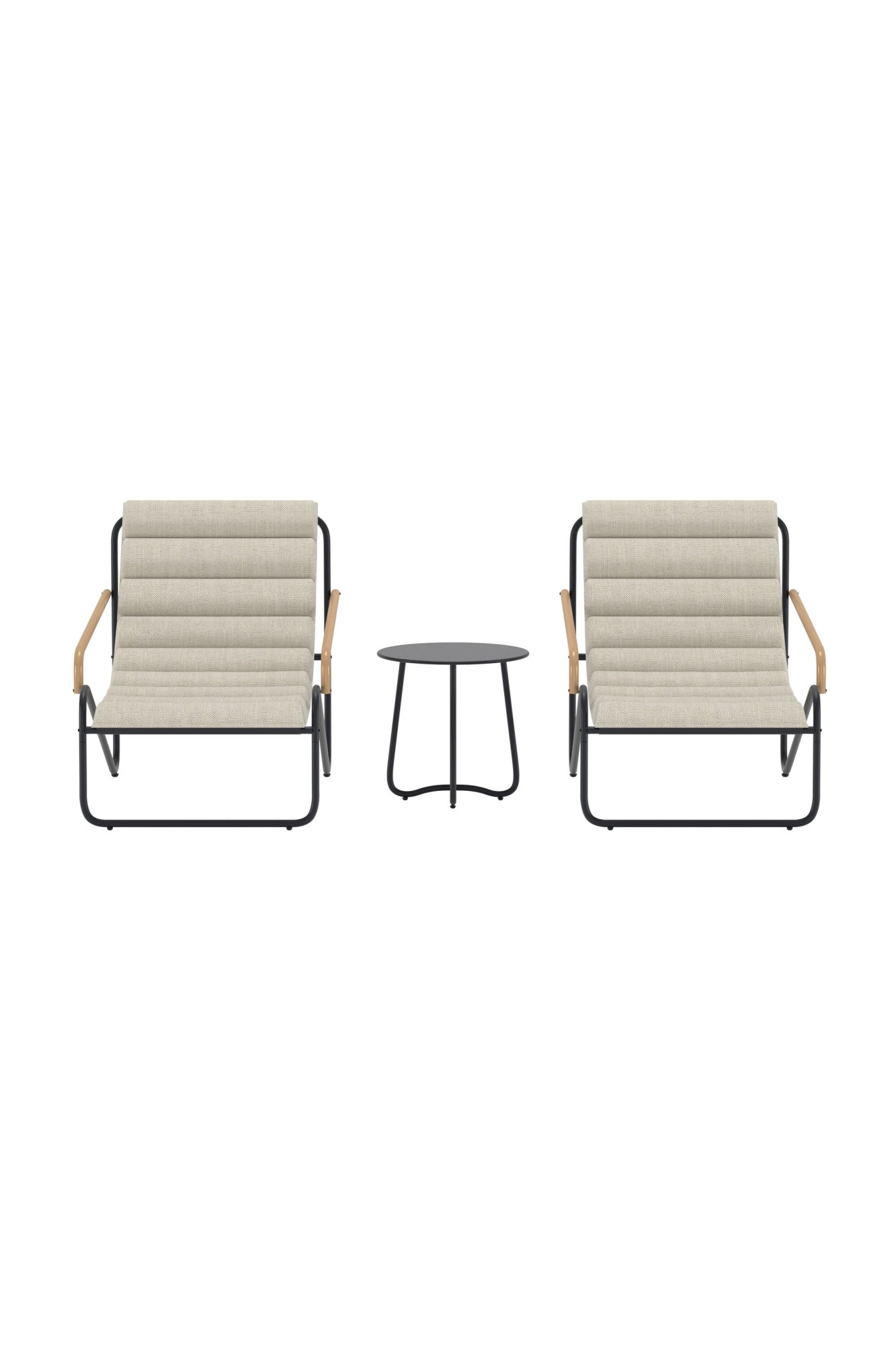 Venture Home Gartenlounge-Set »Ithaka, großzügiges Outdoor-Set für hohen Sitzkomfort« 3 tlg. Loungemöbel mit Stoffbezug, angenehm, weich