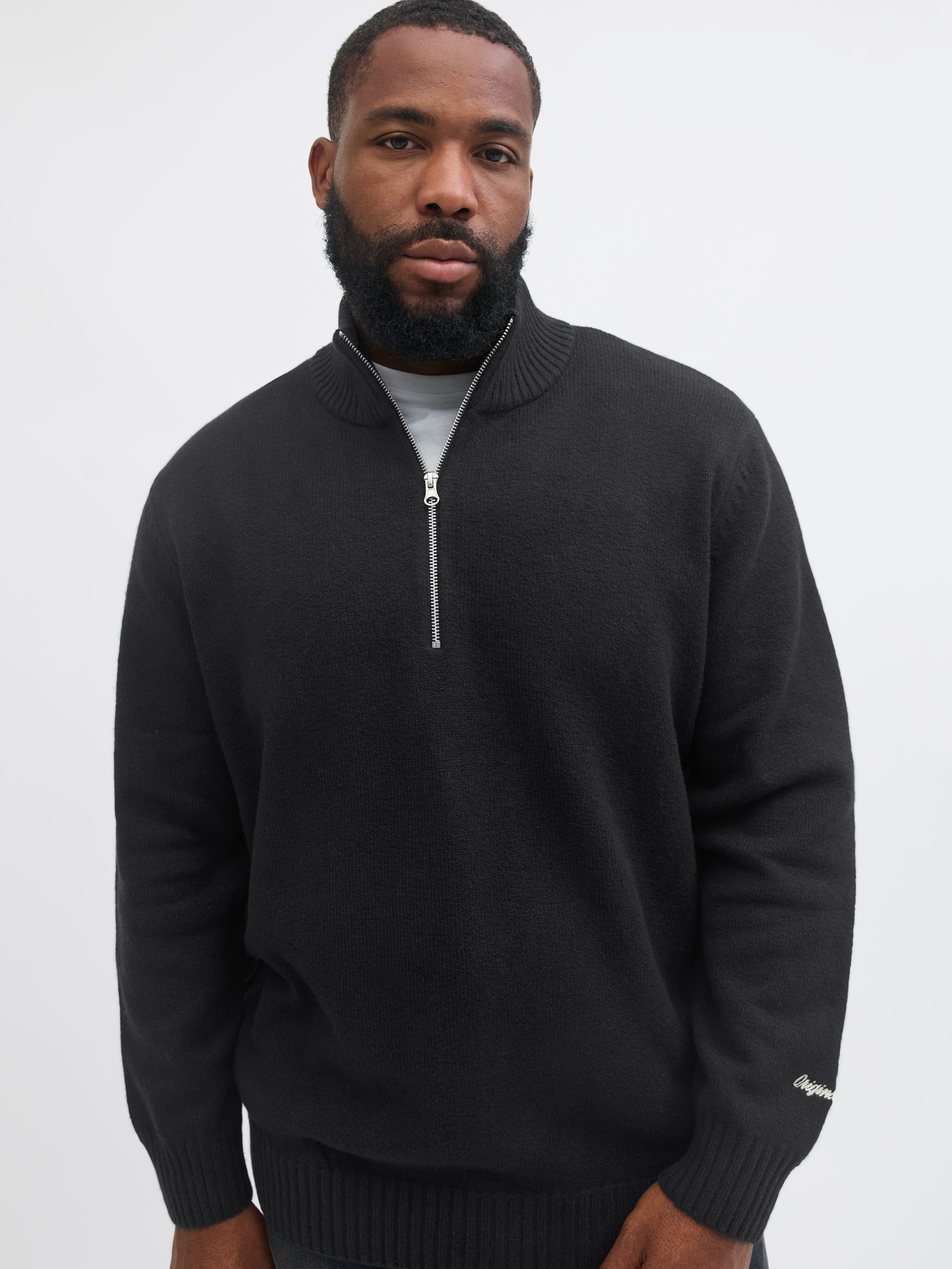 Jack & Jones PlusSize Troyer »JORNORREBRO KNIT HALF ZIP PLS«