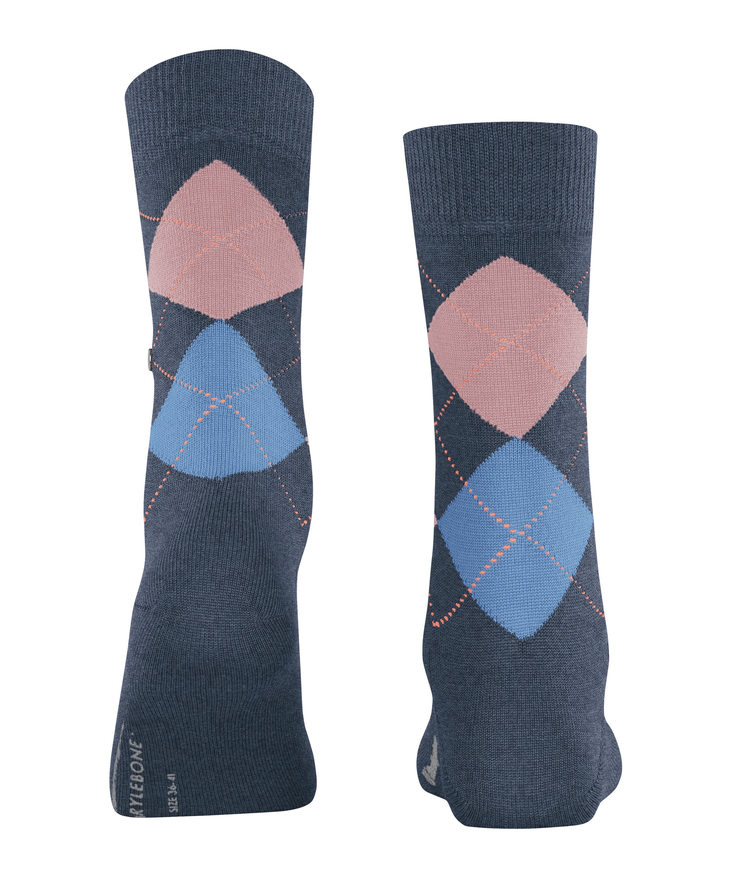 Burlington Socken »Marylebone« Einheitsgröße 36-41, wärmende Wollmischung, Argyle-Muster