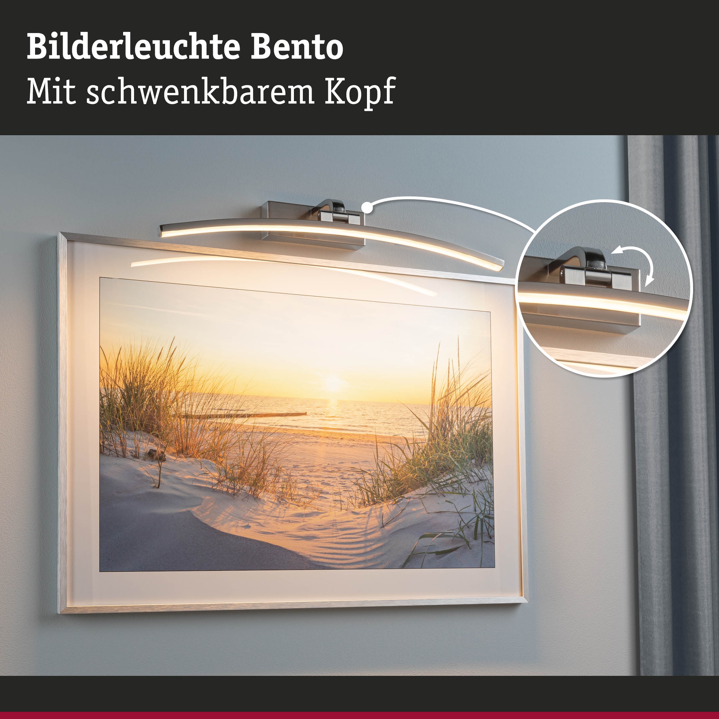 Paulmann LED Bilderleuchte »Bento 3000K, 230V« 1 Stk. Warmweiß