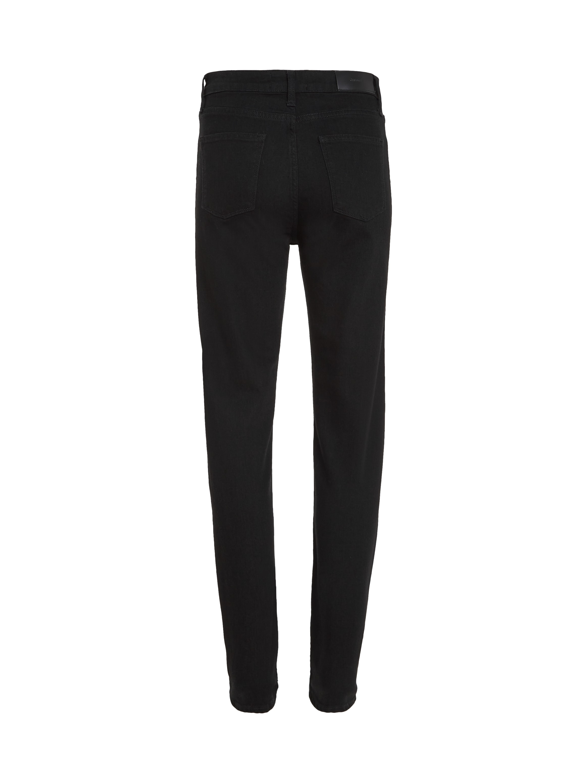 Calvin Klein Slim-fit-Jeans »MR SLIM - SOFT BLACK«, mit Leder-Brandlabel am hinteren Bundabschluss
