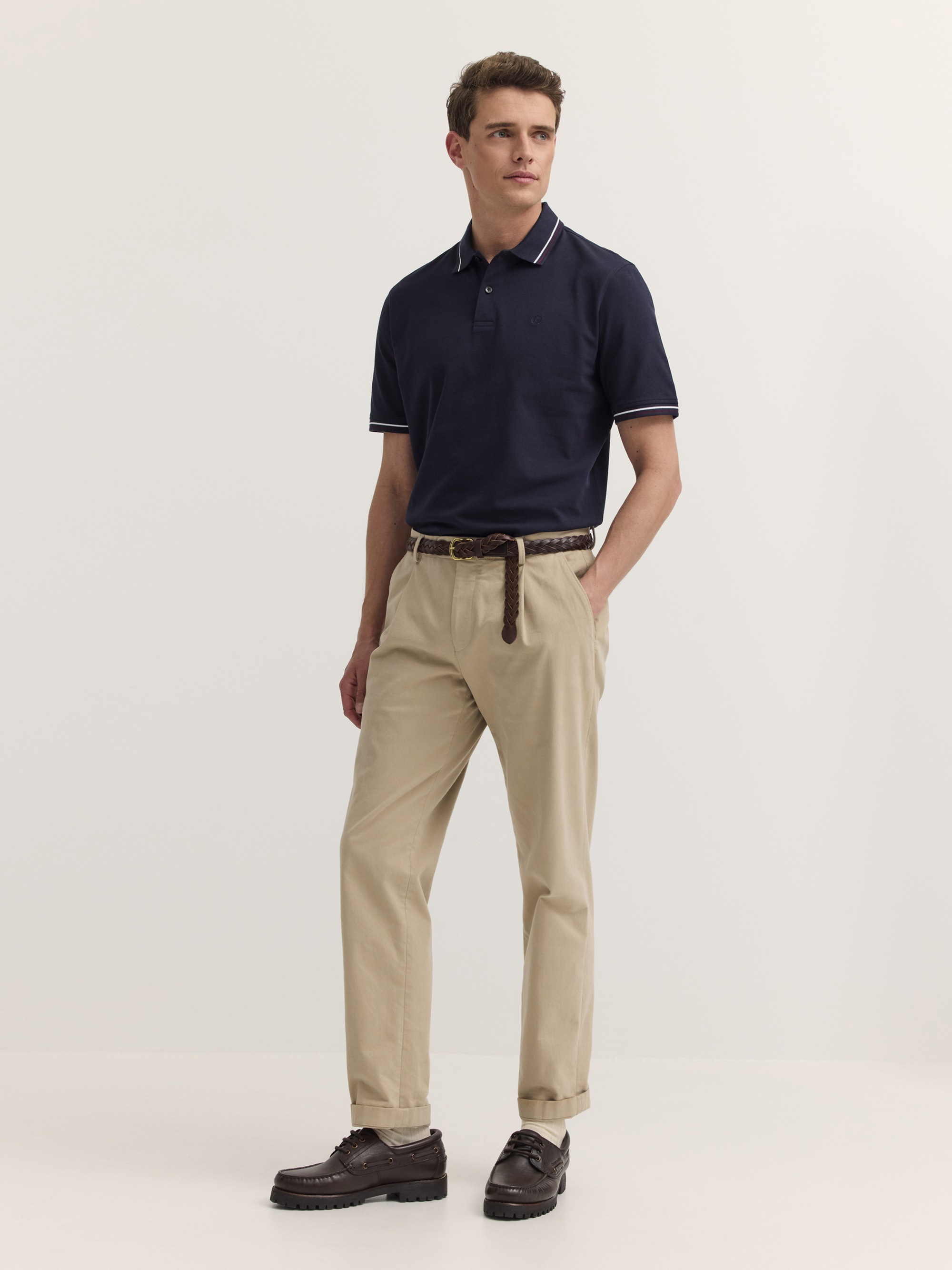 bugatti Poloshirt »Modern Fit« Modern Fit Baumwoll-Piqué Kurzarm Polokragen