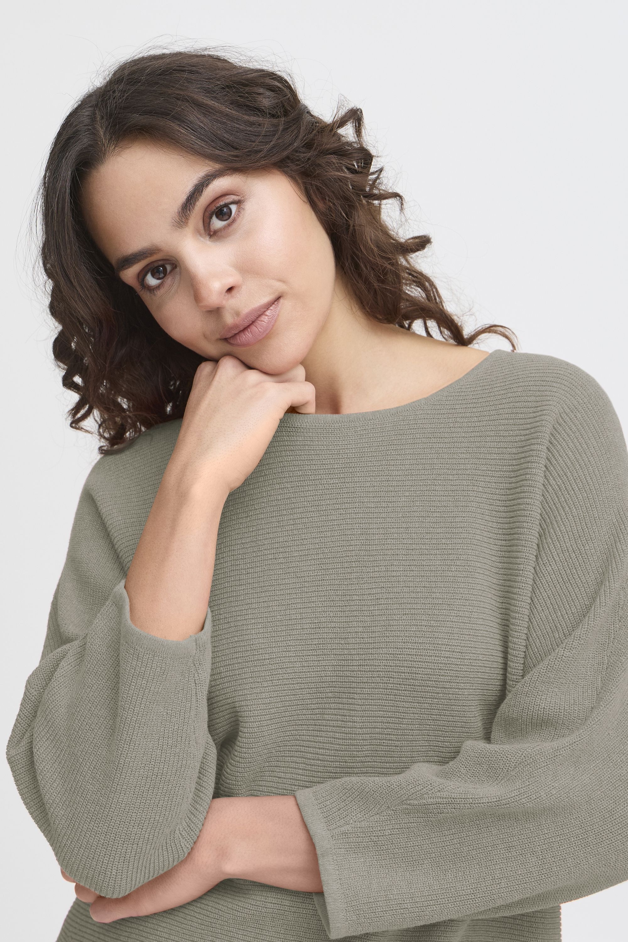 fransa Strickfleece-Pullover »Strickpullover FRSINJA PU 1«