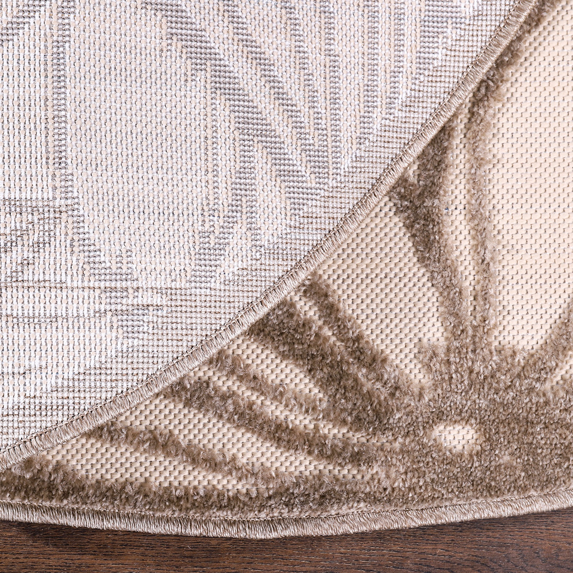 Sanat Teppich »Floral 2 Outdoor«, rund, 6 mm Höhe, In- und Outdoor geeignet, florales Design, Balkon, Terasse