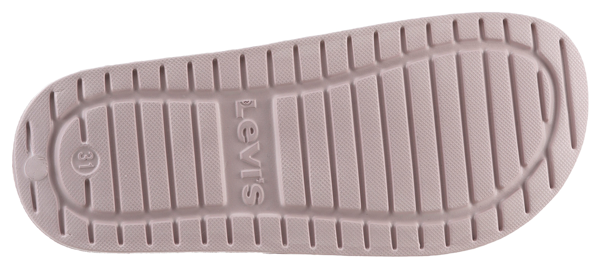 Levi's® Kids Pantolette »JUNE«, Sommerschuh, Schlappen, Badeschuh, Poolslides mit Kontast-Logo