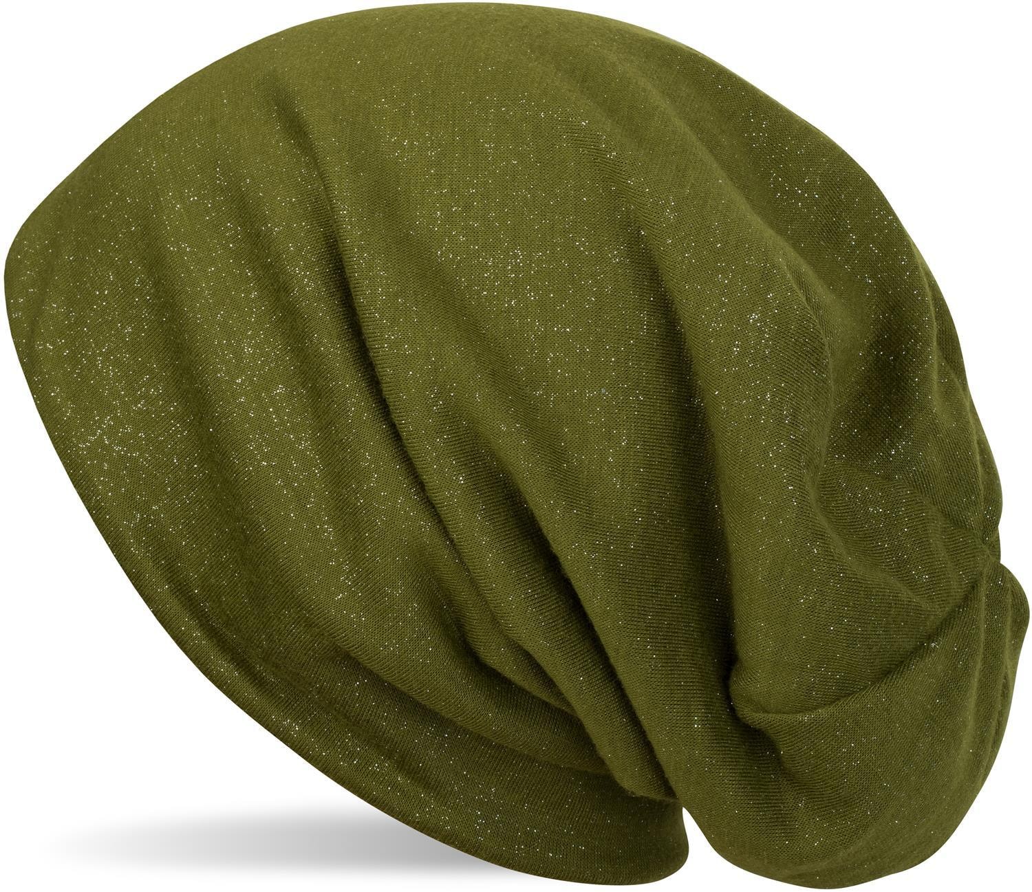 styleBREAKER Beanie »Beanie mit All Over Glitzer« 1 Stk.