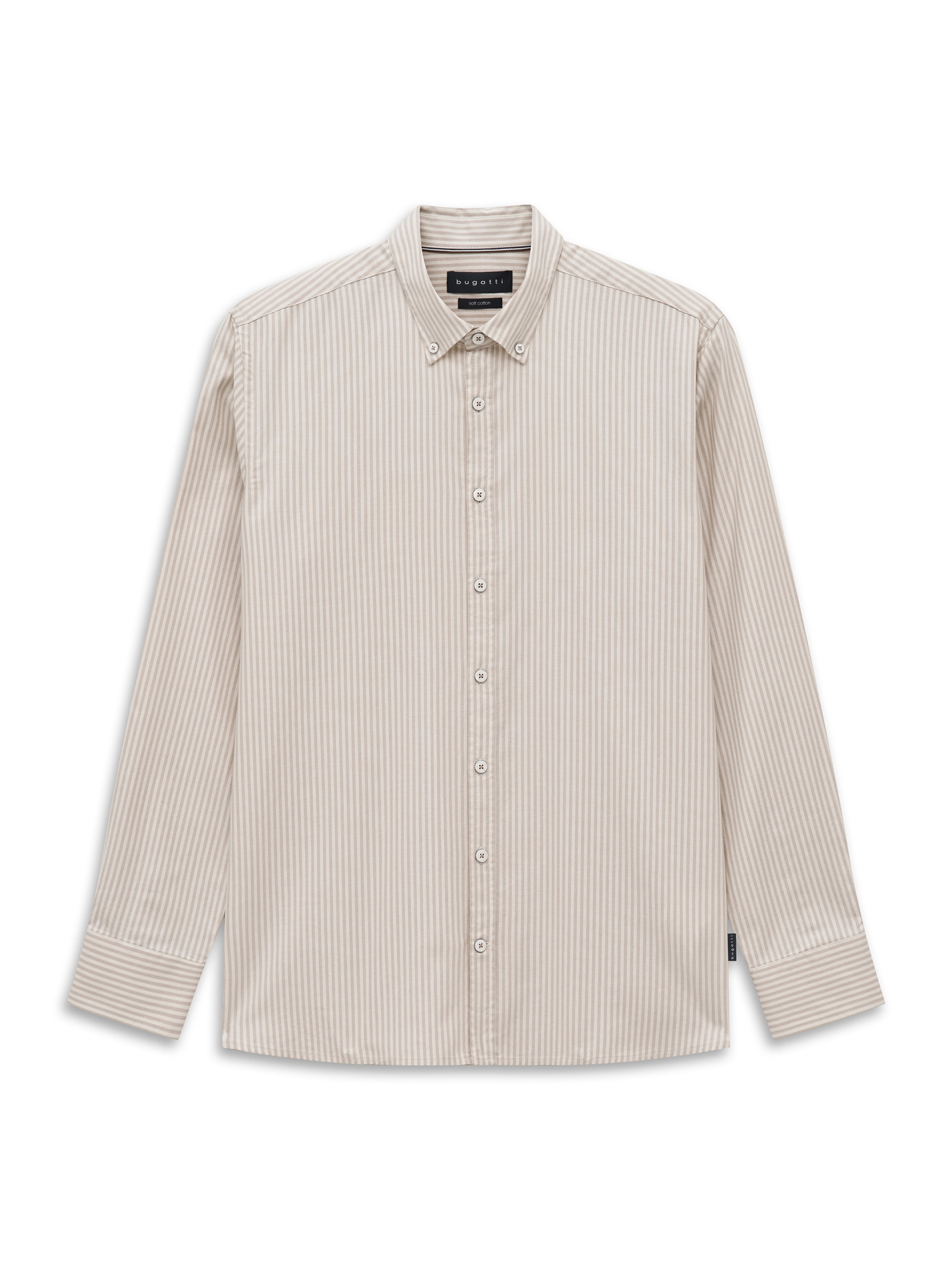bugatti Langarmhemd »Modern Fit« Modern Fit Oxford Gestreift Button-Down