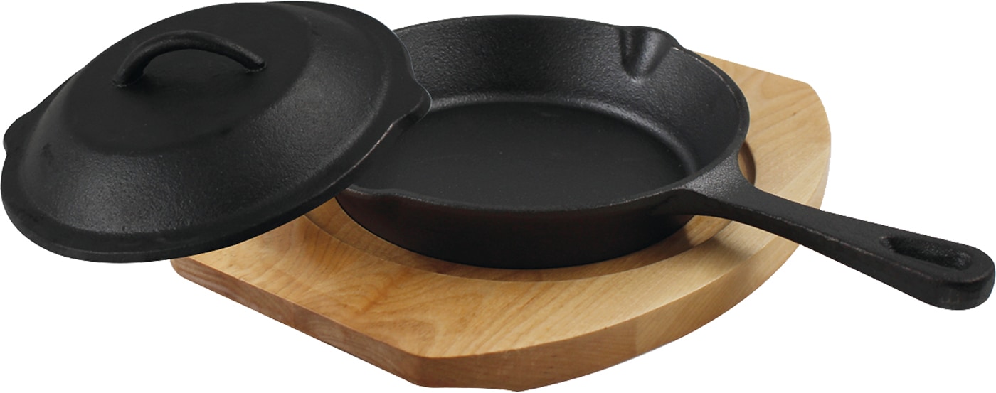 Michelangelo Deckel »PARILLA für Stielpfanne, Durchmesser: 20 cm, Gusseisen« mit perfektem Sitz und dampfdicht für aromatisches Garen