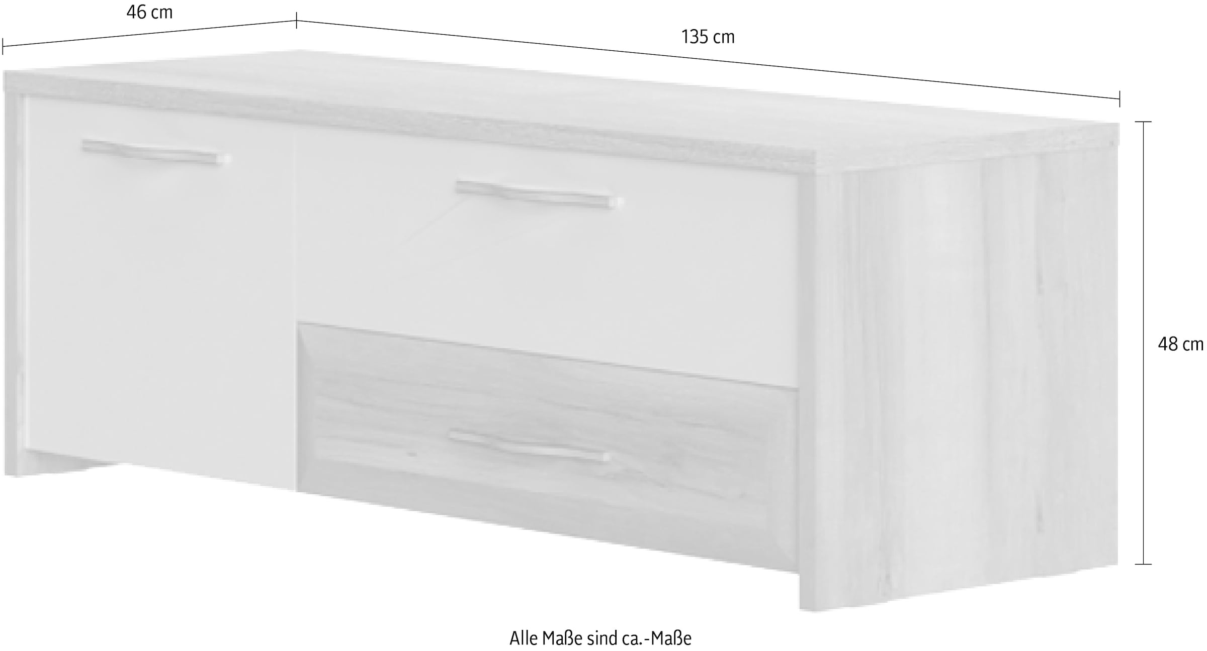Home affaire TV-Board »Gala« verschiedene Größen erhältlich,  UV lackiert, kratzfest, hochglänzend