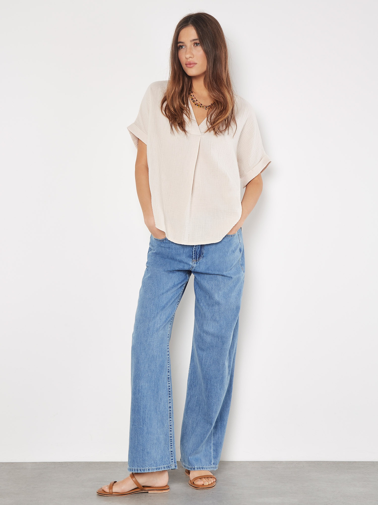 Apricot Klassische Bluse »Bluse« 1 in fließender Ware