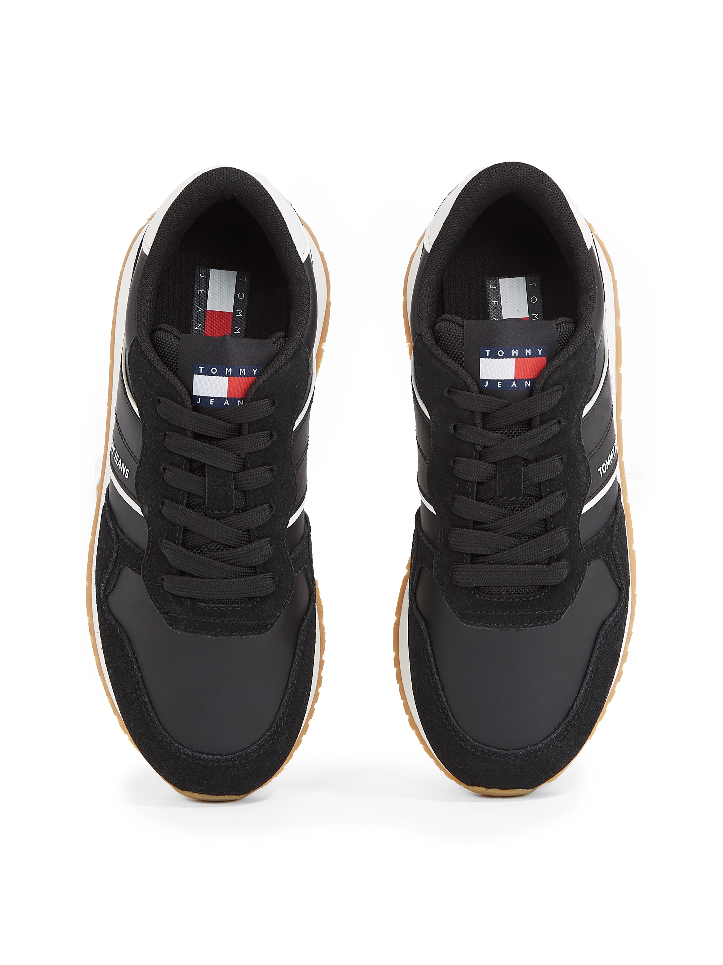 Tommy Jeans Plateausneaker »TJW EVA RETRO RUNNER«, Freizeitschuh, Halbschuh, Schnürschuh mit gepolstertem Schaftrand