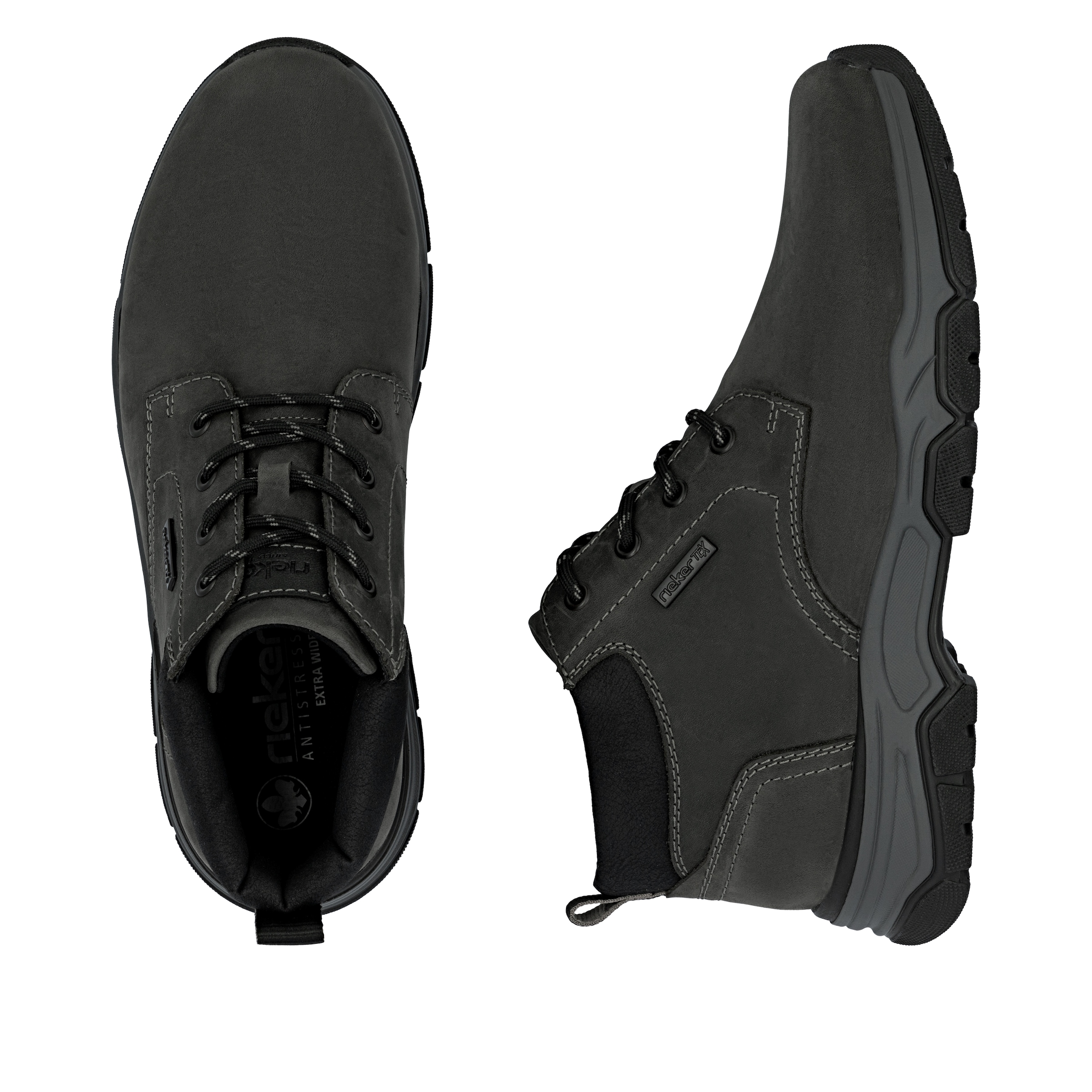 Rieker Schnürboots  Stiefelette, Casual Boots mit Schaftrandpolsterung, TEX-Membran