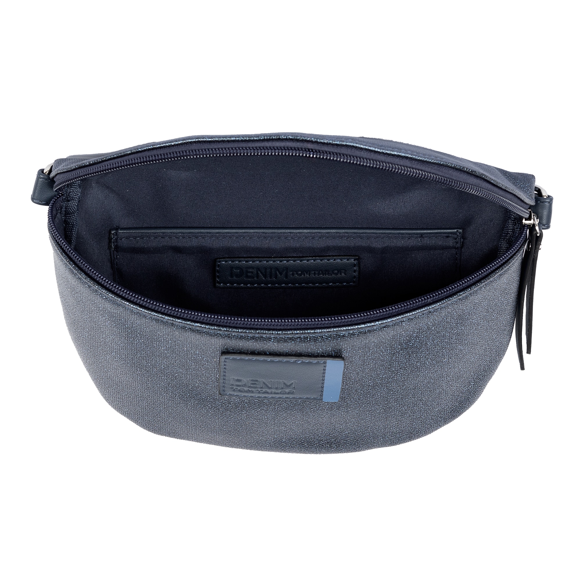 TOM TAILOR Denim Bauchtasche »Rosie Canvas«, in zweifarbigem Look mit aufgedruckten kontrastierenden Streifen