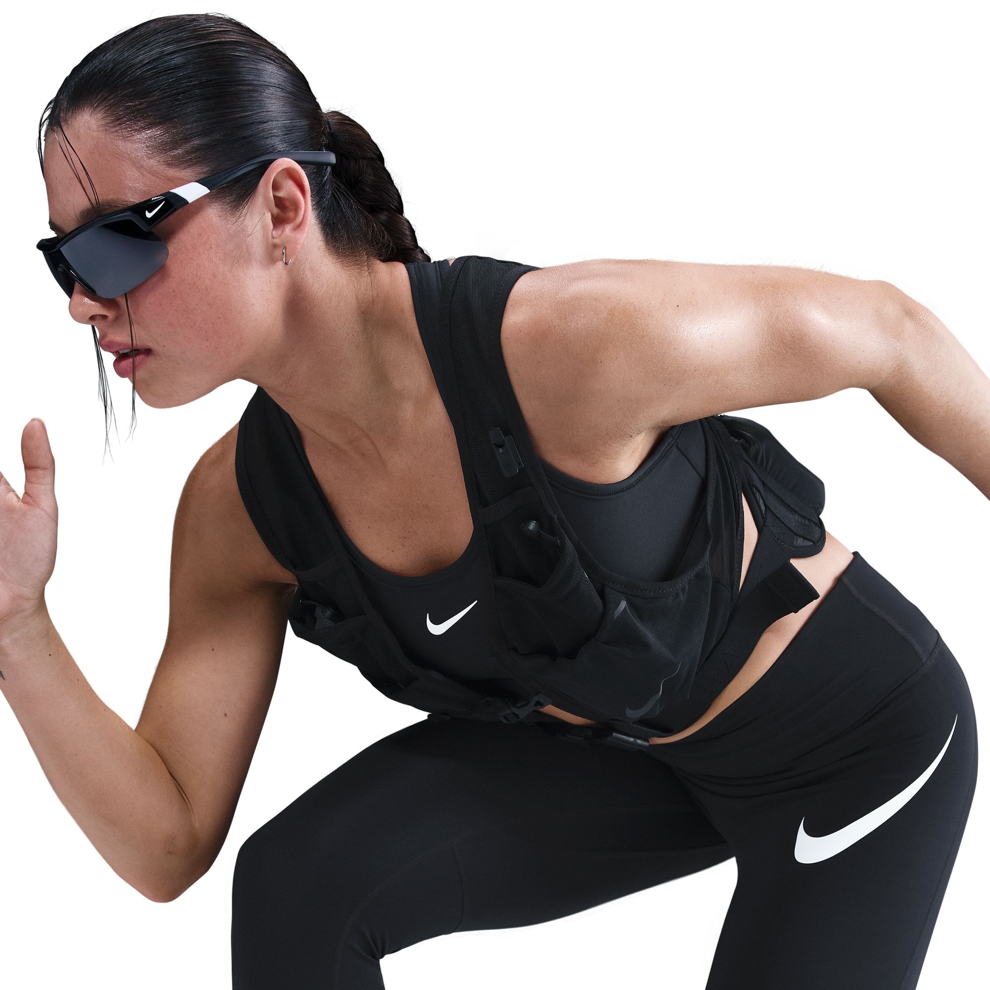 Nike Lauftights »W NK DF TEMPO HR 7/8 TGT SWHBR«  für Lauftraining und Streetwear, 7/8-Länge, atmungsaktiv