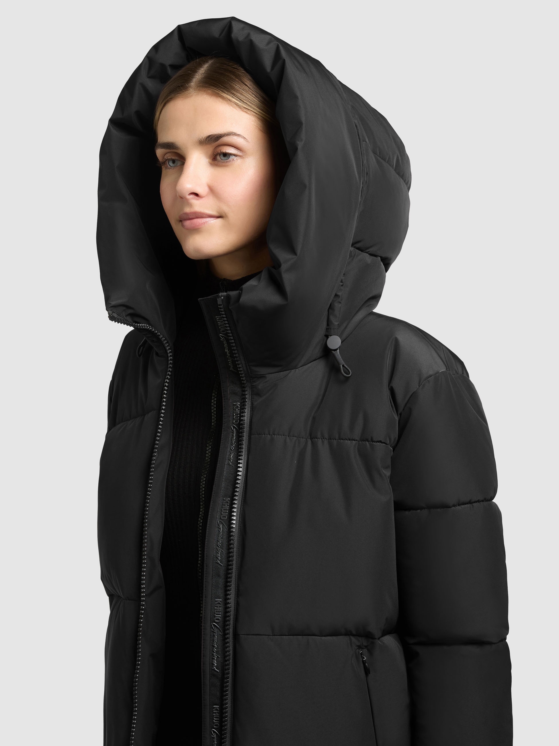 khujo Steppjacke »AUDREY2 MATT« mit Kapuze Reißverschlusstaschen mit Fleecefutter
