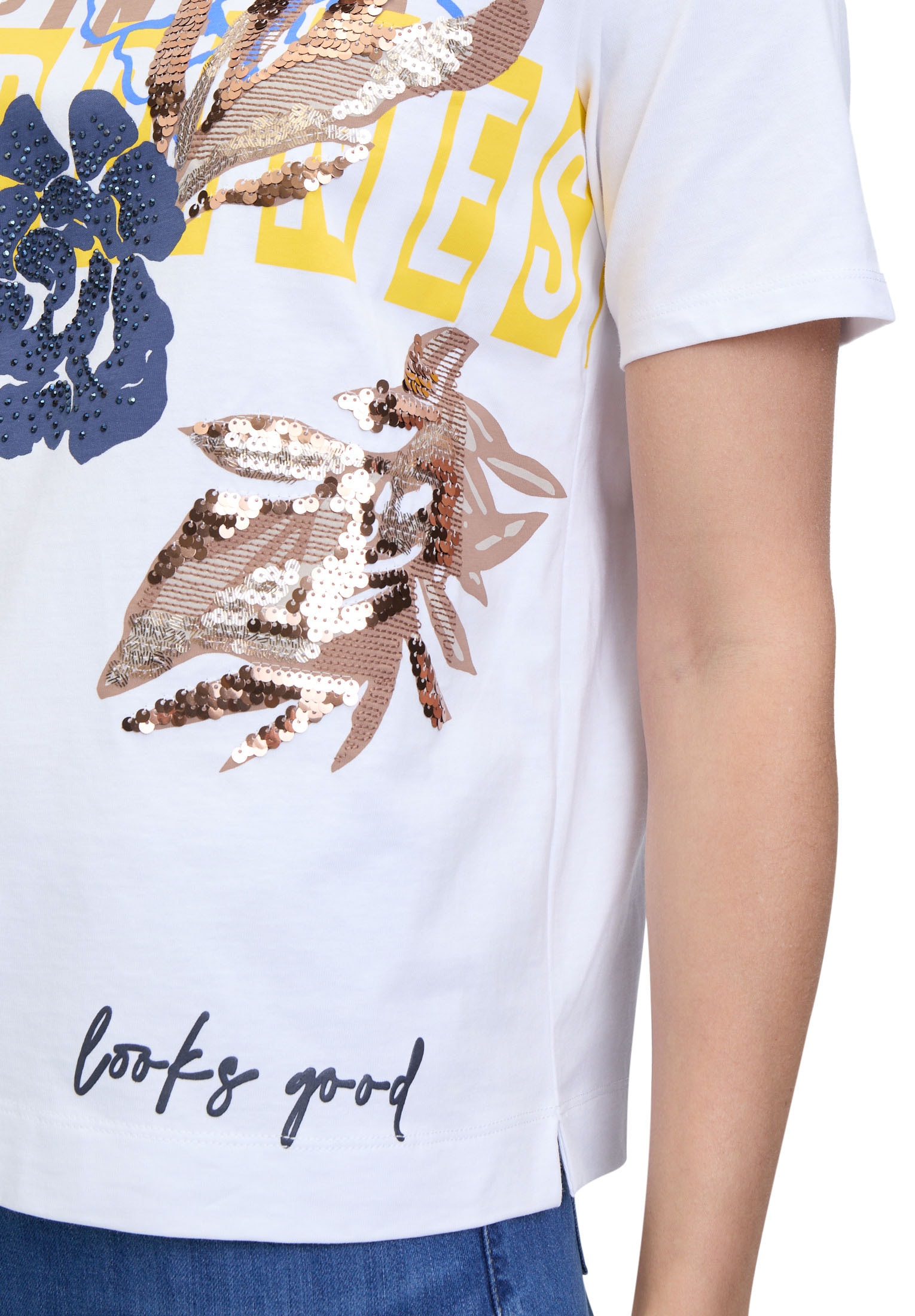 Betty Barclay T-Shirt »Basic Shirt mit Rippbündchen«