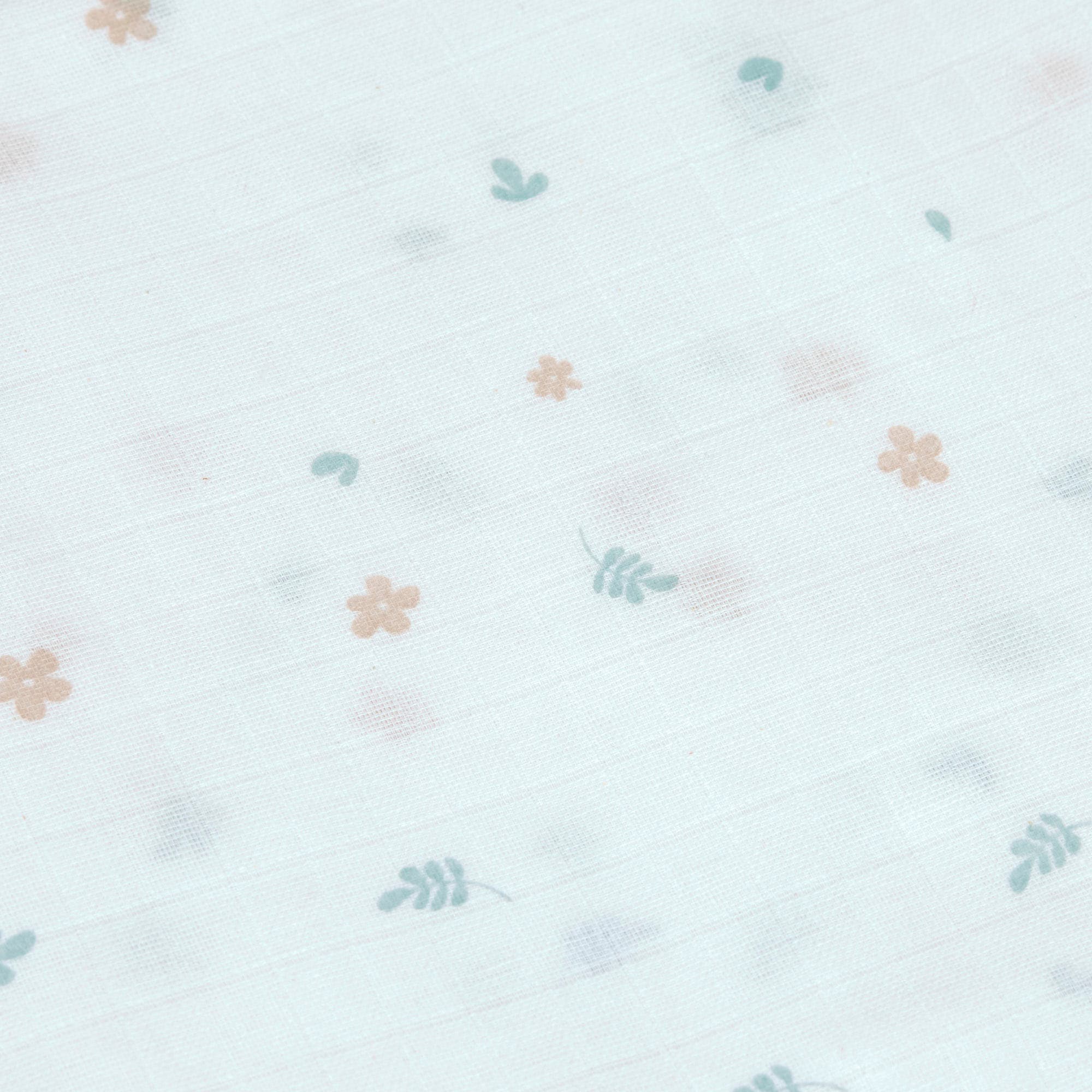 LÄSSIG Stoffwindeln »Swaddle & Burp Blanket, L, Floral«, (Set, 3 St.)